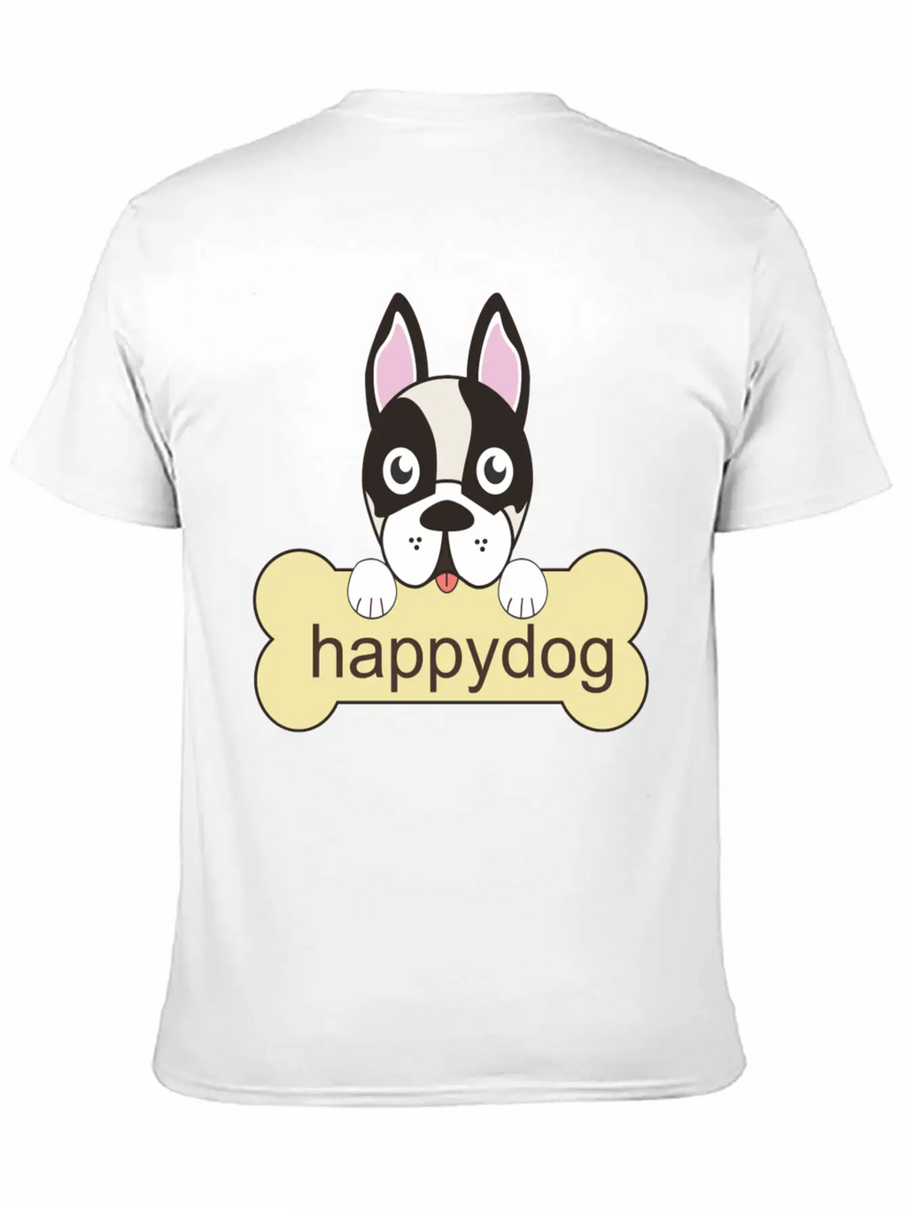 Happy Dog Unisex Casual T-Shirt – Clean Design For Daily Comfort