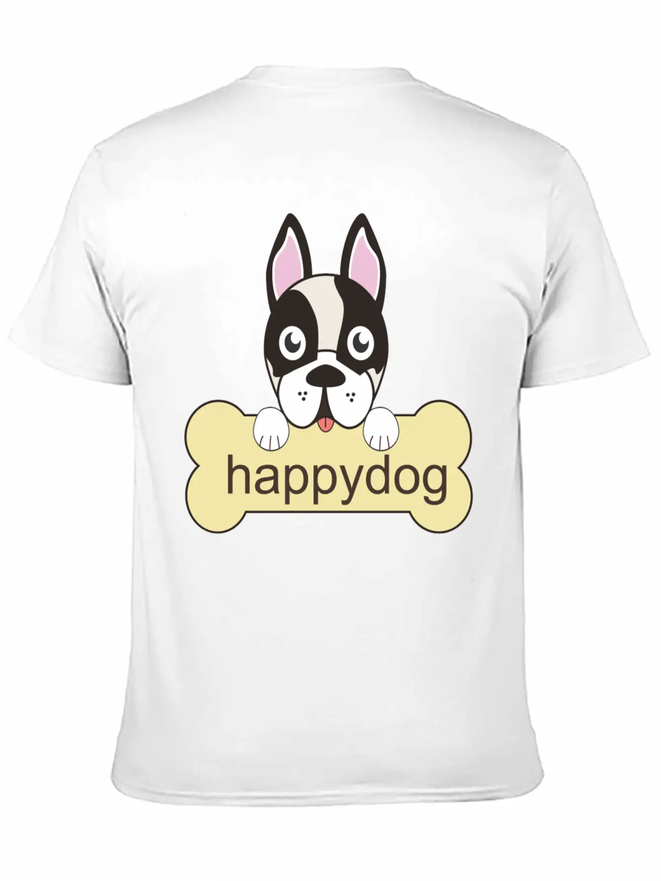 Happy Dog Unisex Casual T-Shirt – Clean Design For Daily Comfort