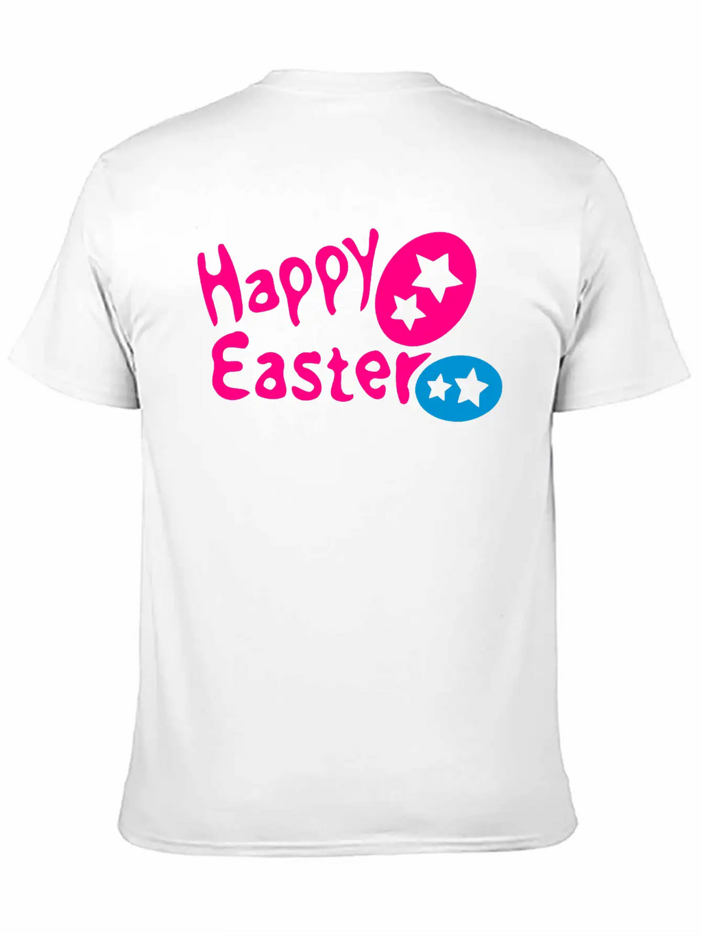 Happy Easter Txt & Easter Eggs -2 Breathable Graphic T-Shirt – Perfect For Casual Days