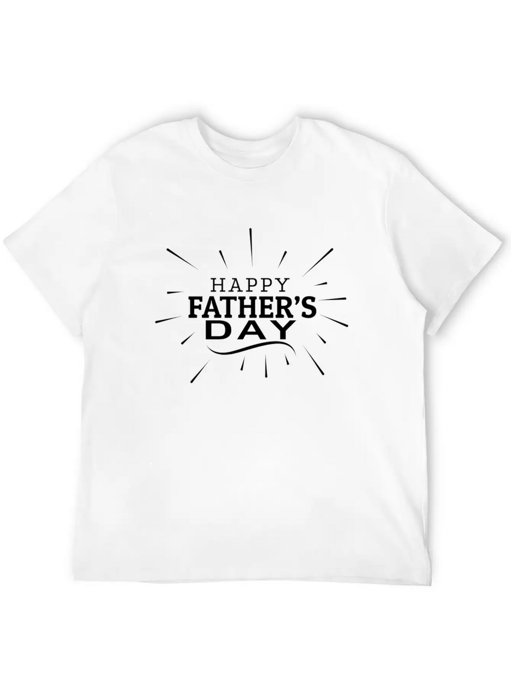 Happy Fathers Day Unisex Casual T-Shirt – Clean Design For Daily Comfort