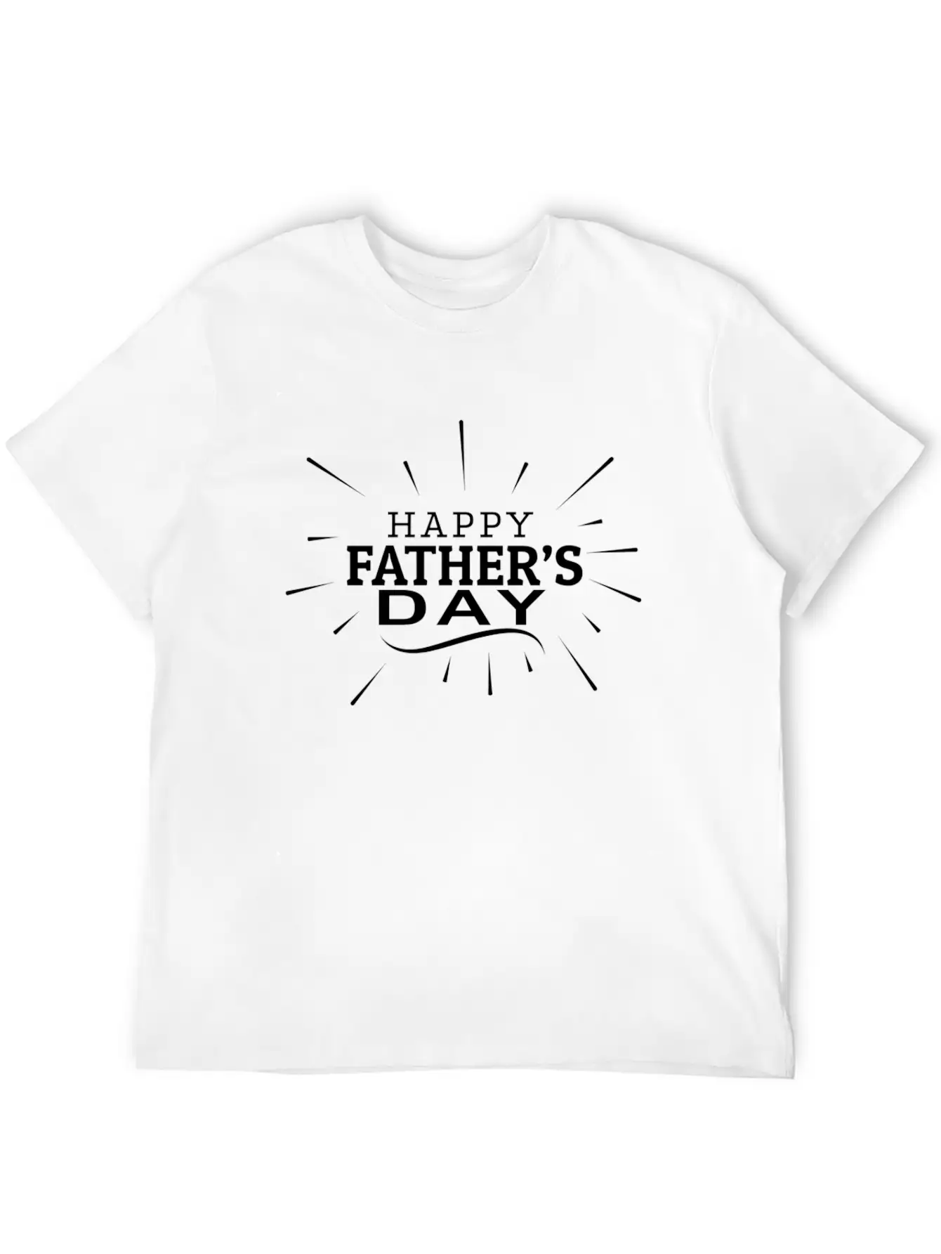 Happy Fathers Day Unisex Casual T-Shirt – Clean Design For Daily Comfort