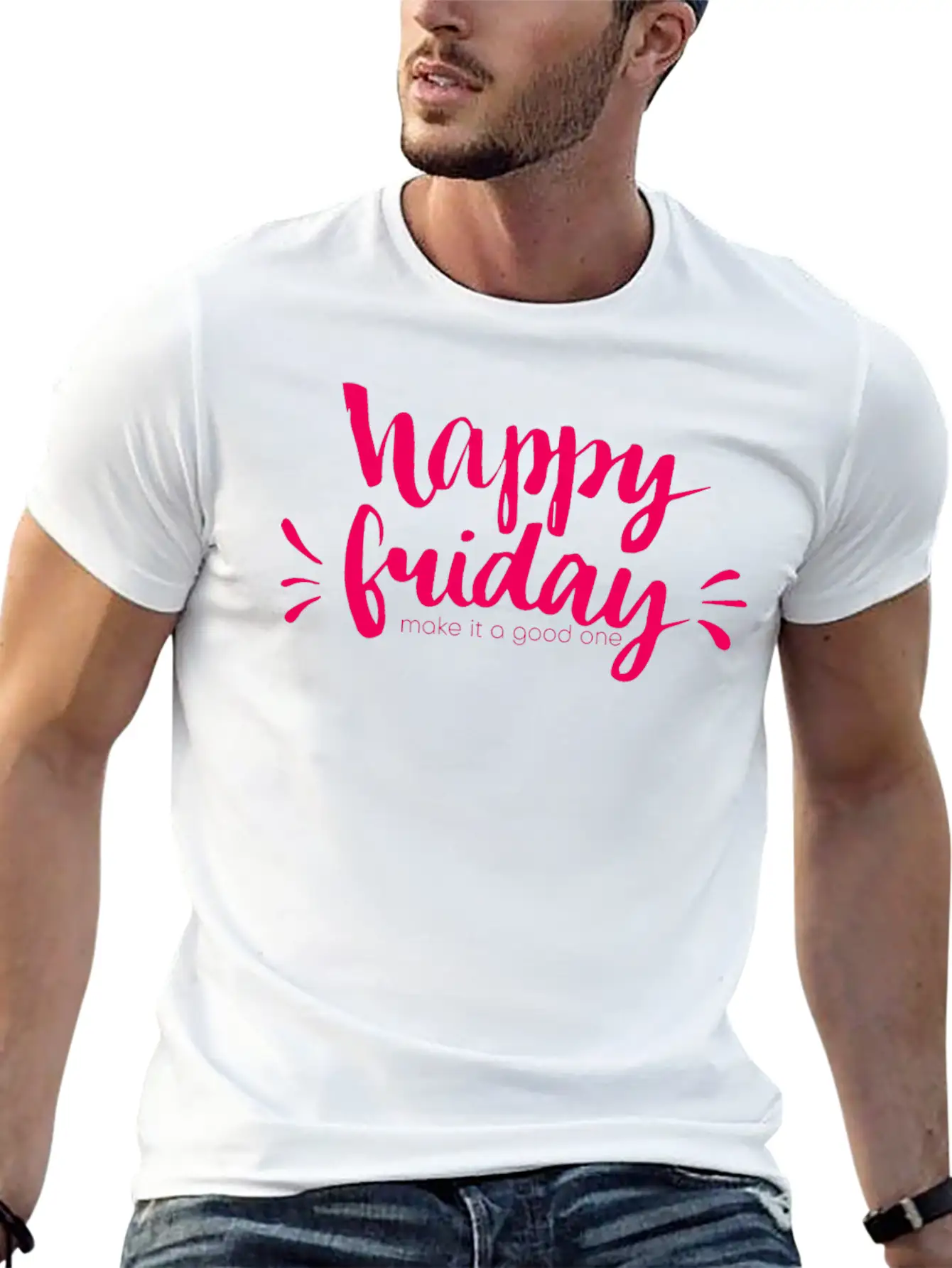 Happy Friday Happy Happy Friday Essential Cotton Tee For Daily Outfits – Unisex Style