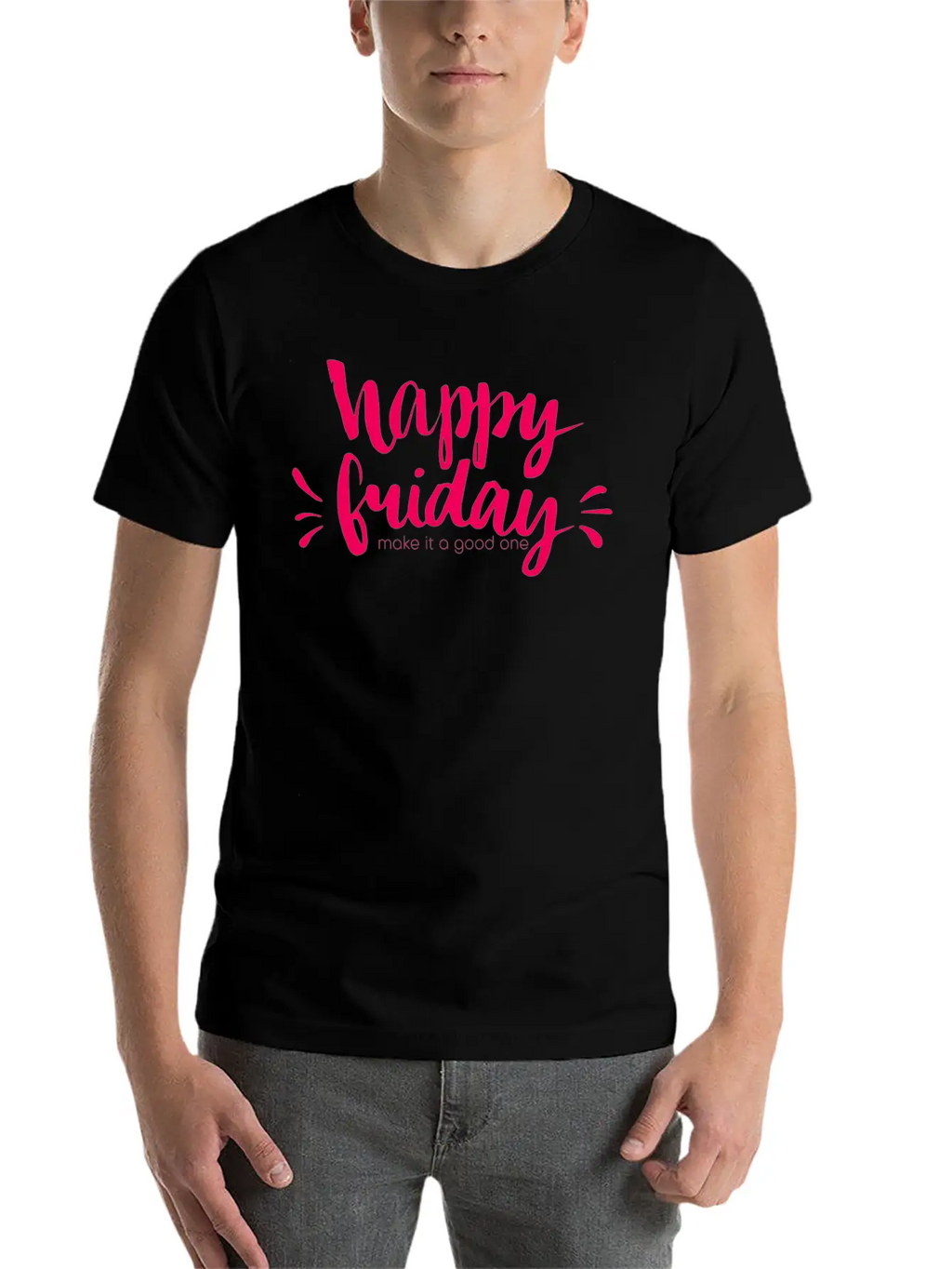 Happy Friday Happy Happy Friday Essential Cotton Tee For Daily Outfits – Unisex Style