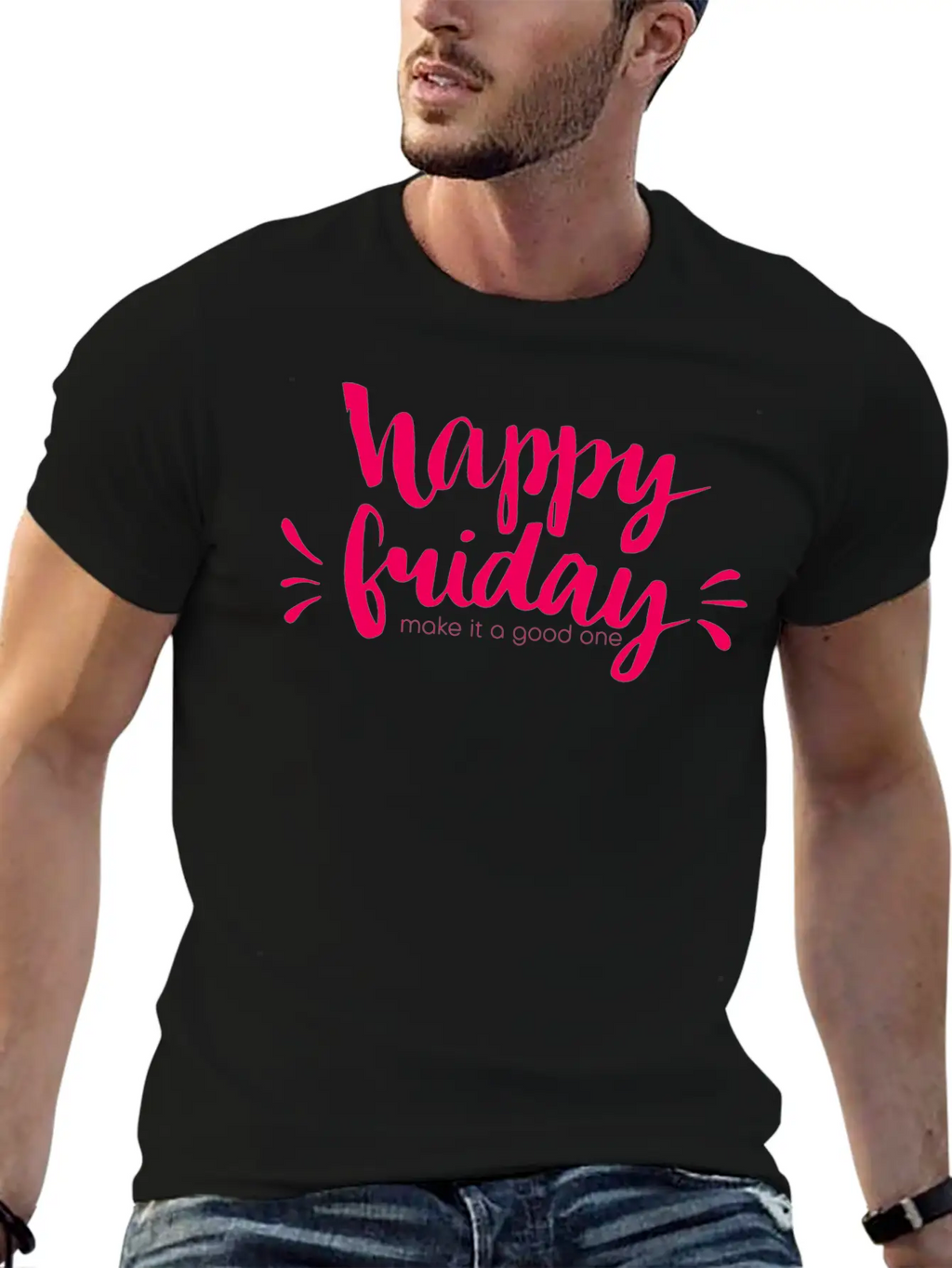 Happy Friday Happy Happy Friday Essential Cotton Tee For Daily Outfits – Unisex Style