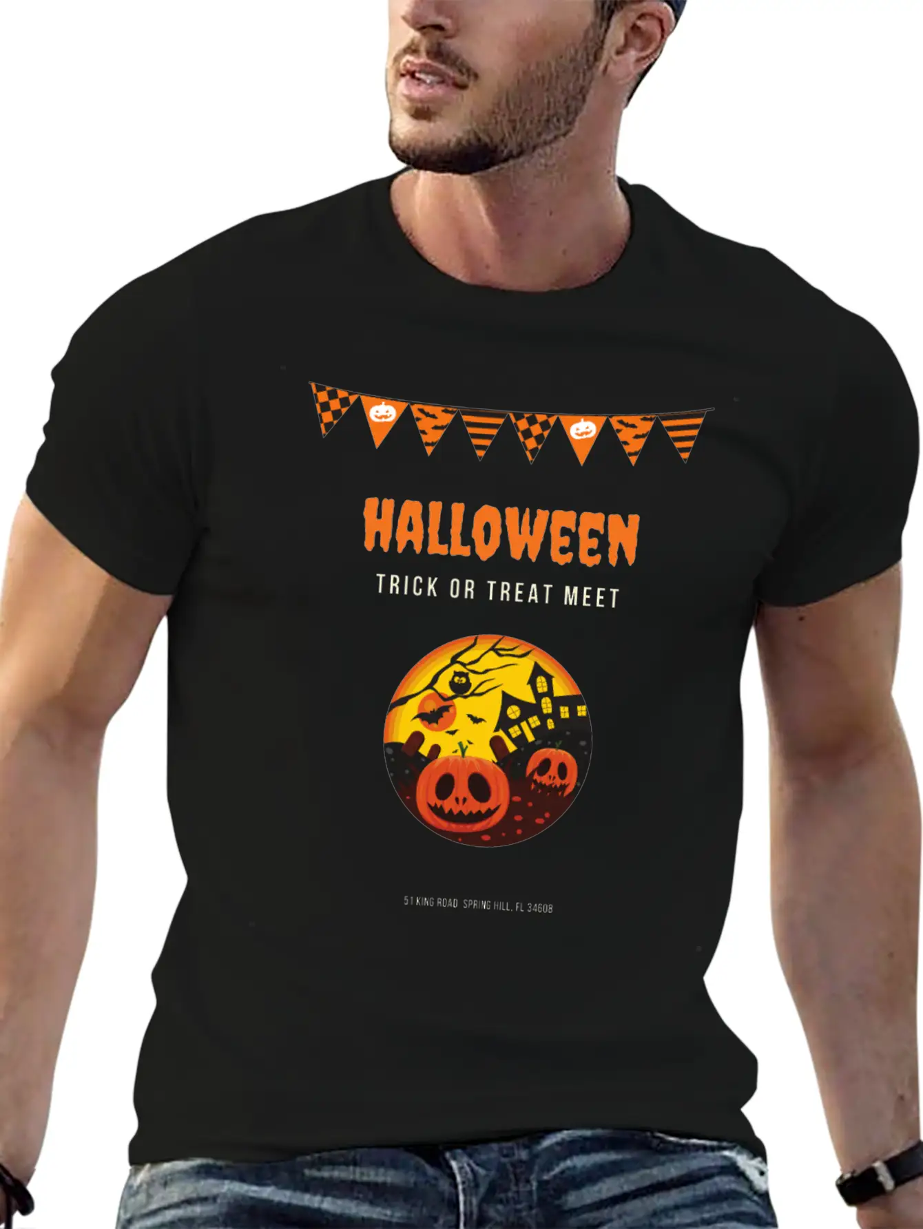 Happy Halloween Essential Cotton Tee For Daily Outfits – Unisex Style