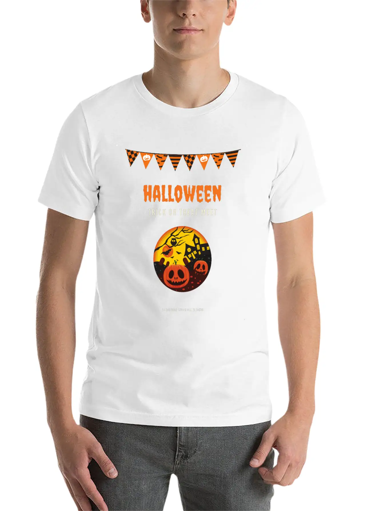 Happy Halloween Essential Cotton Tee For Daily Outfits – Unisex Style