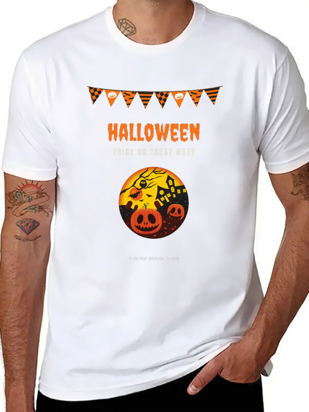 Happy Halloween Essential Cotton Tee For Daily Outfits – Unisex Style