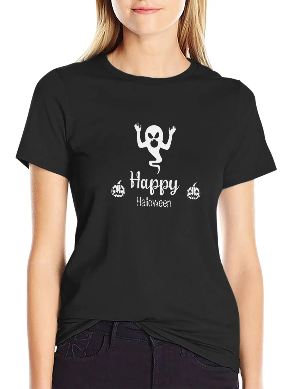 Happy Halloween Ghost Funny Nightmare Unisex Casual T-Shirt – Clean Design For Daily Comfort