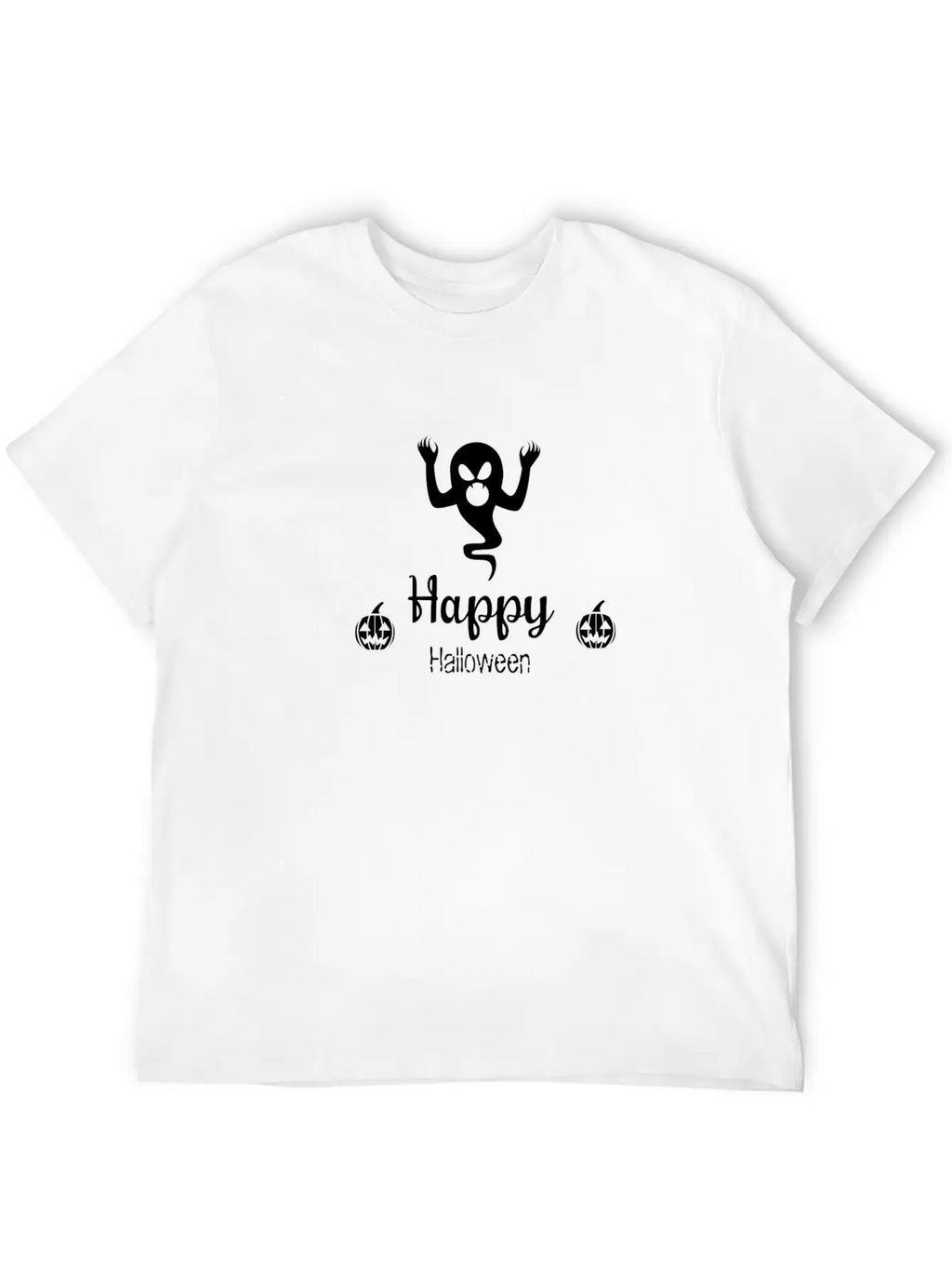 Happy Halloween Ghost Funny Nightmare Unisex Casual T-Shirt – Clean Design For Daily Comfort