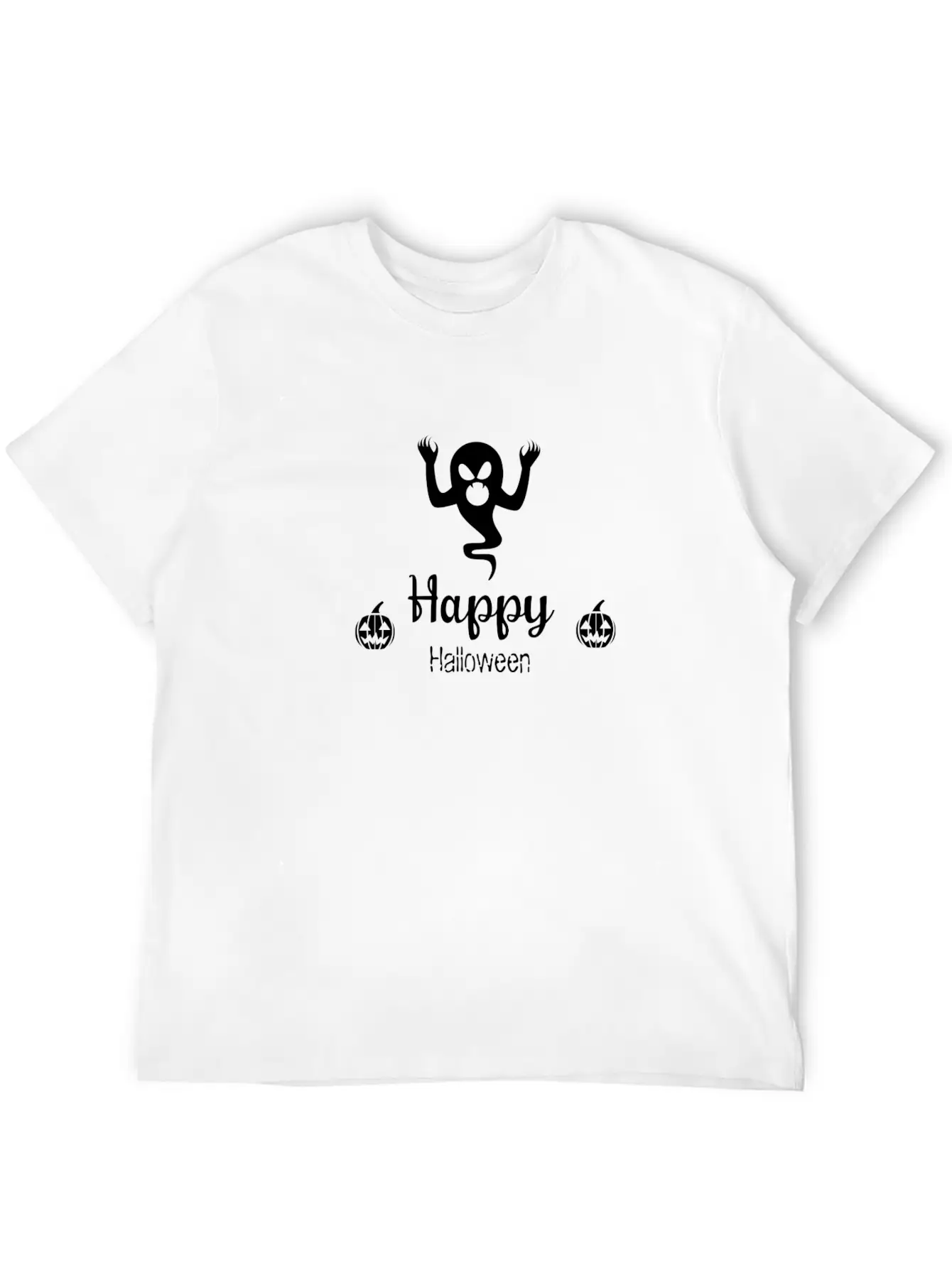 Happy Halloween Ghost Funny Nightmare Unisex Casual T-Shirt – Clean Design For Daily Comfort
