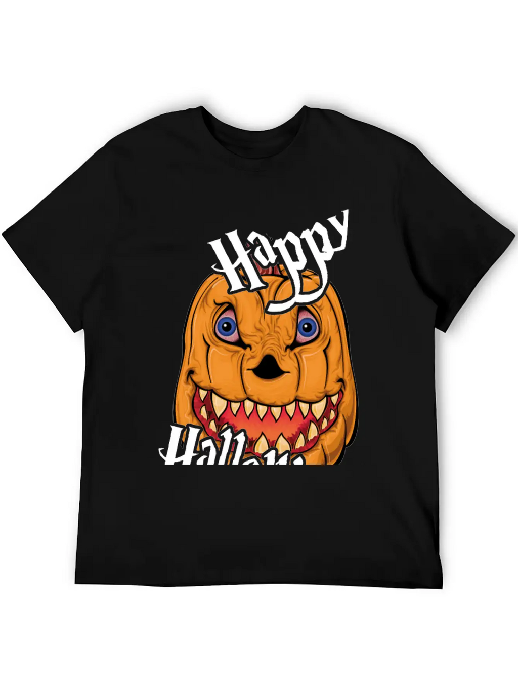 Happy Halloween Nightmare Pumpkin Casual Graphic T-Shirt – Simple And Comfortable Daily Wear