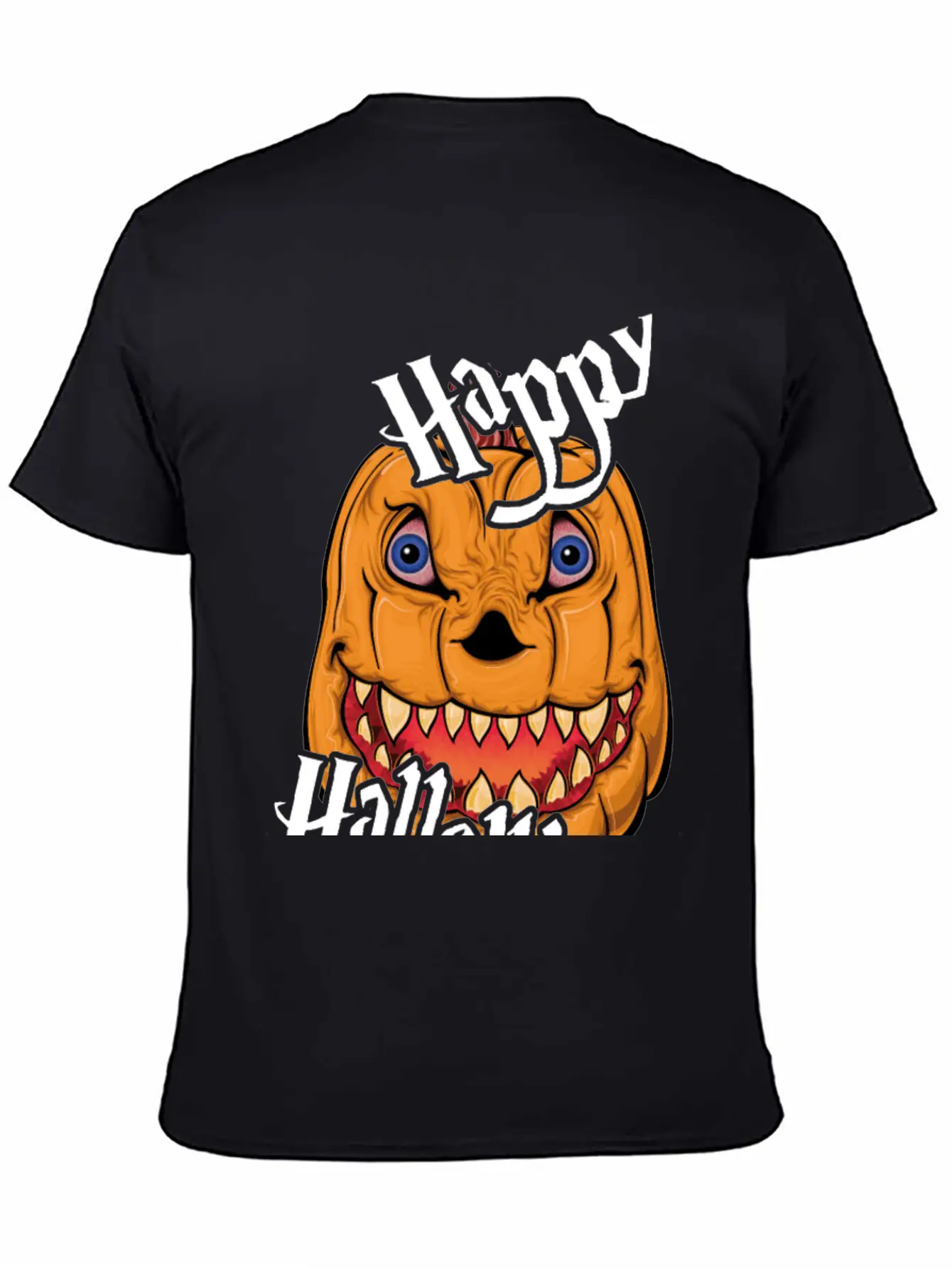 Happy Halloween Nightmare Pumpkin Casual Graphic T-Shirt – Simple And Comfortable Daily Wear