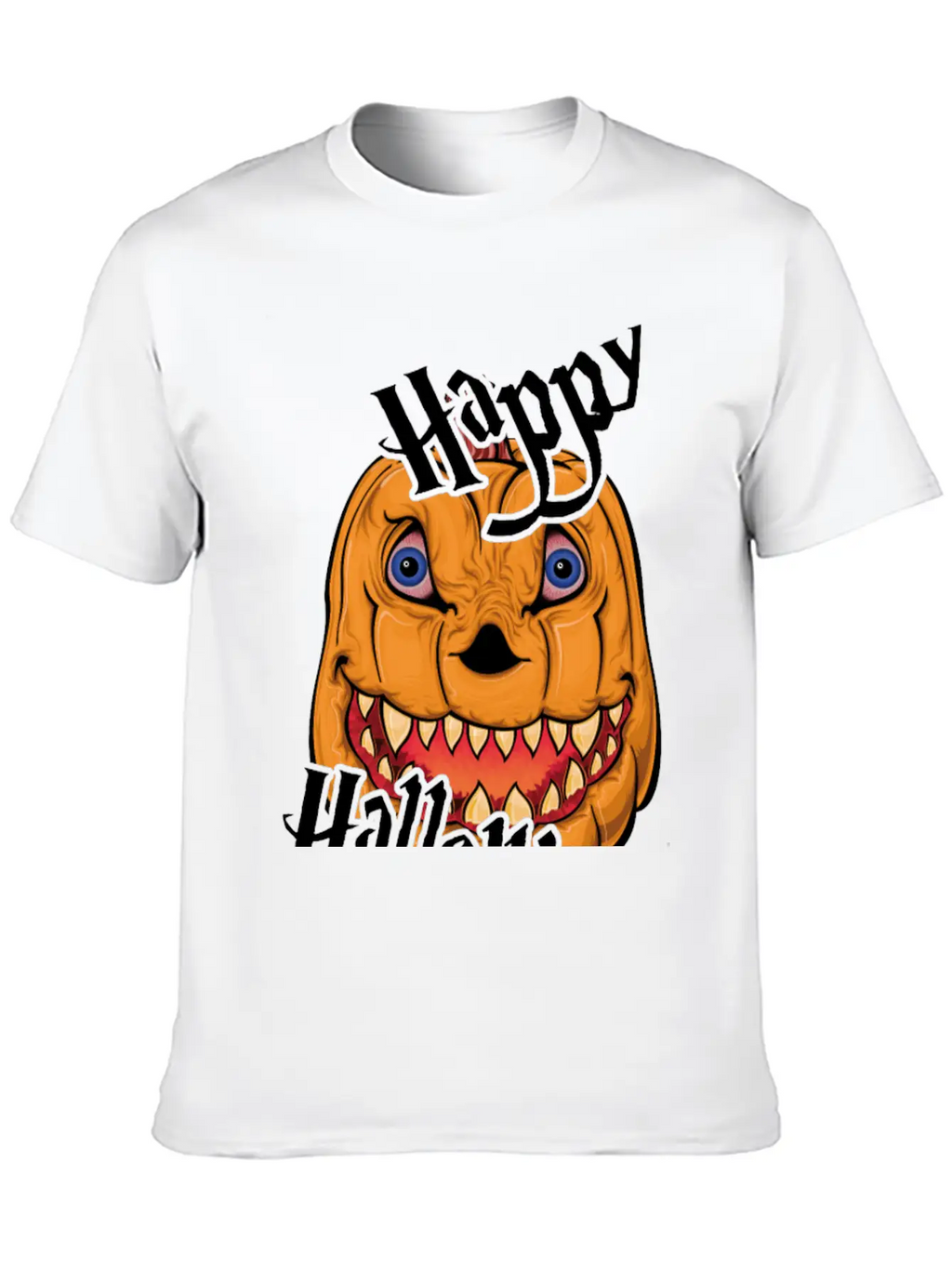 Happy Halloween Nightmare Pumpkin Casual Graphic T-Shirt – Simple And Comfortable Daily Wear