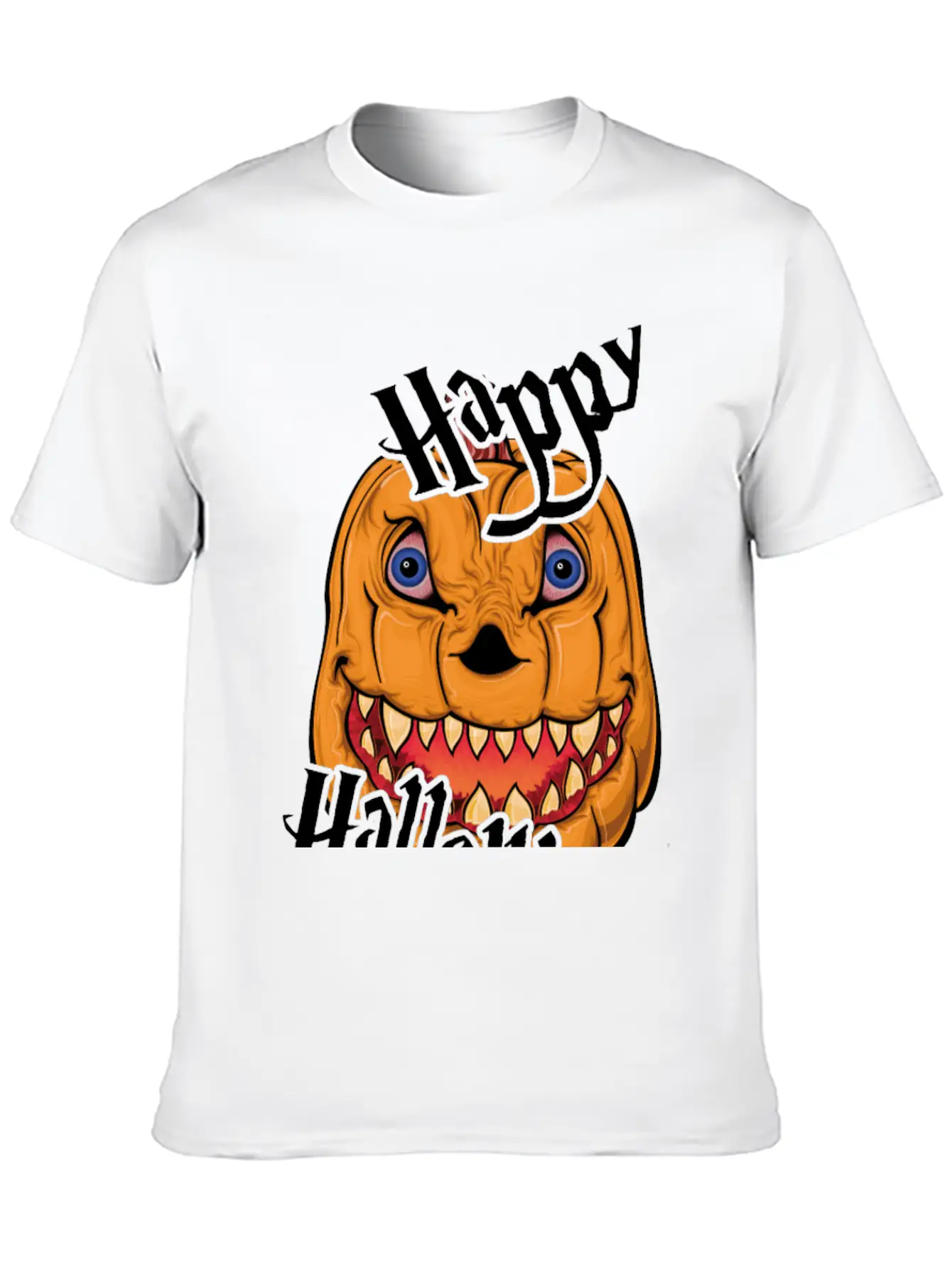 Happy Halloween Nightmare Pumpkin Casual Graphic T-Shirt – Simple And Comfortable Daily Wear