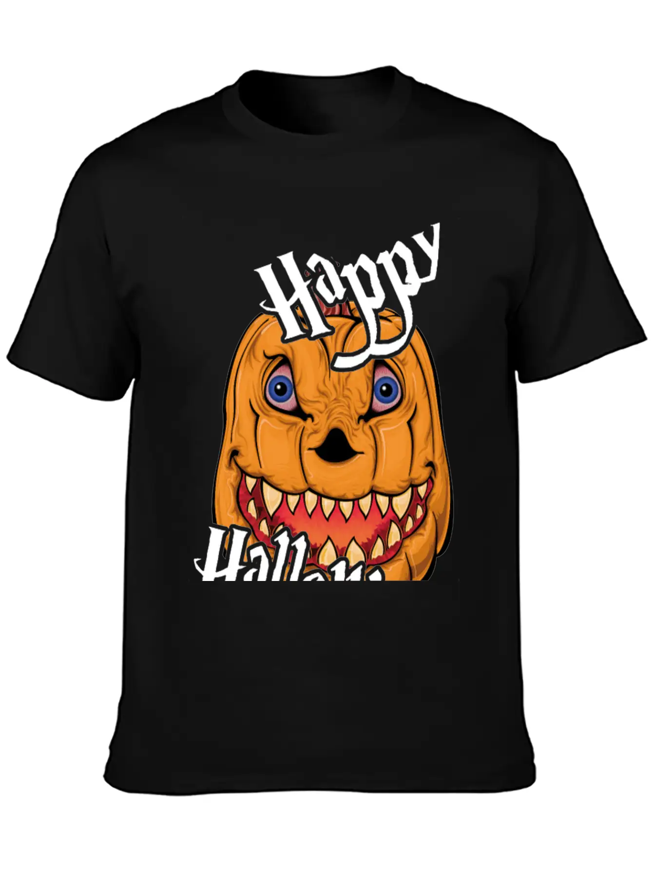 Happy Halloween Nightmare Pumpkin Casual Graphic T-Shirt – Simple And Comfortable Daily Wear