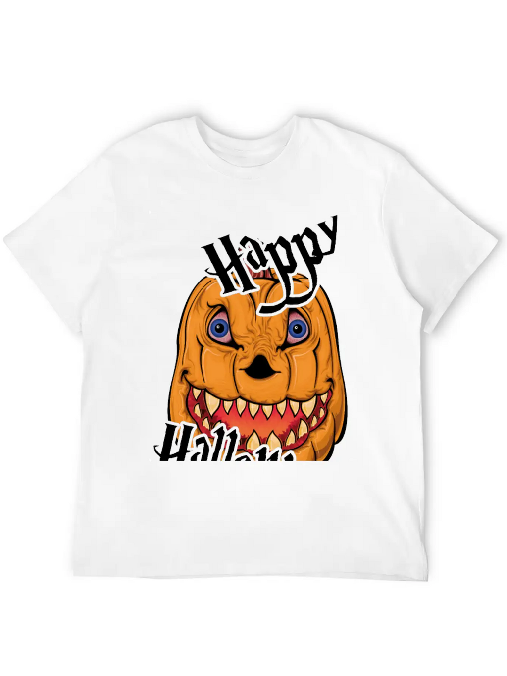Happy Halloween Nightmare Pumpkin Casual Graphic T-Shirt – Simple And Comfortable Daily Wear
