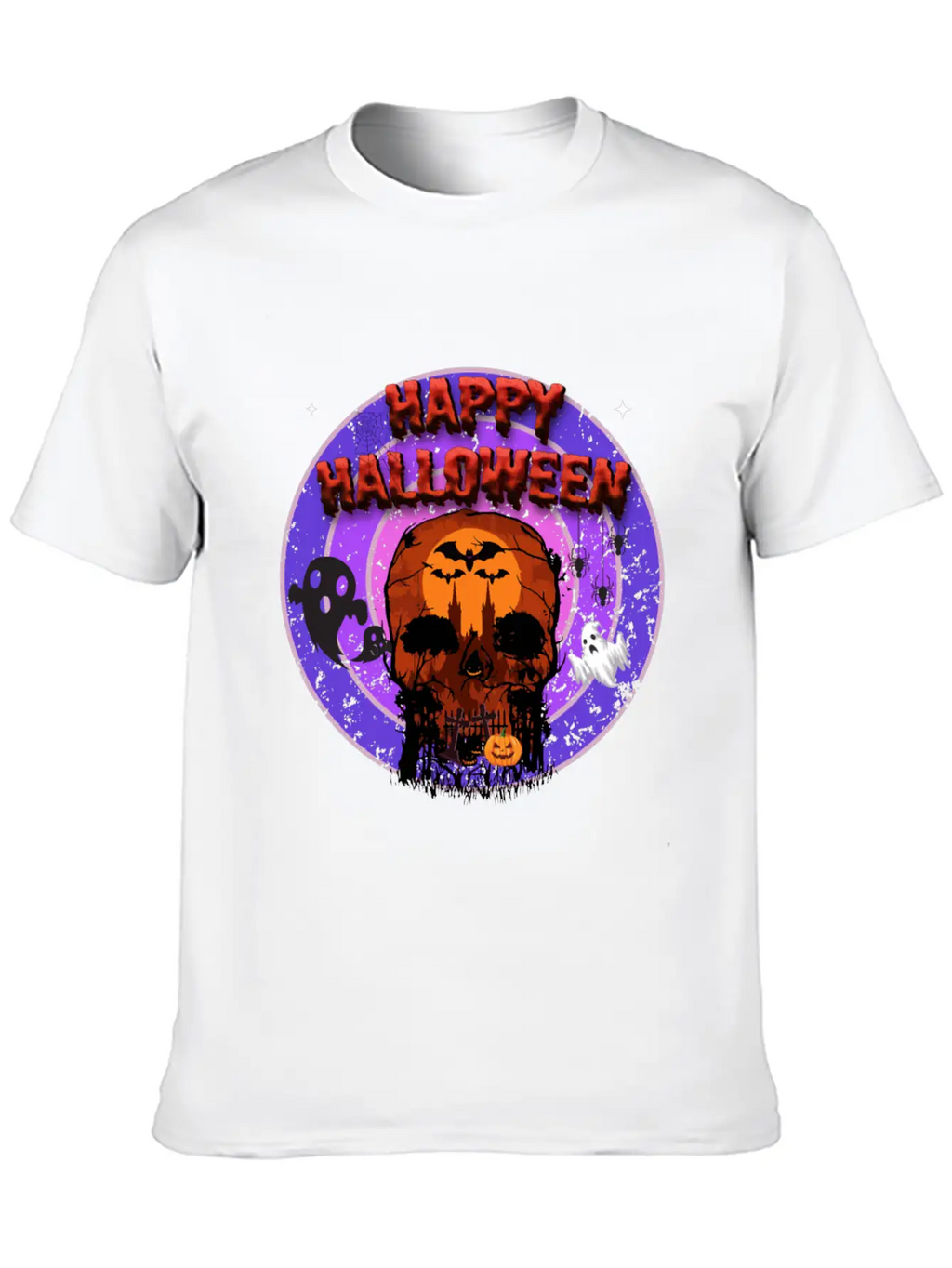 Happy Halloween Unisex Casual T-Shirt – Clean Design For Daily Comfort