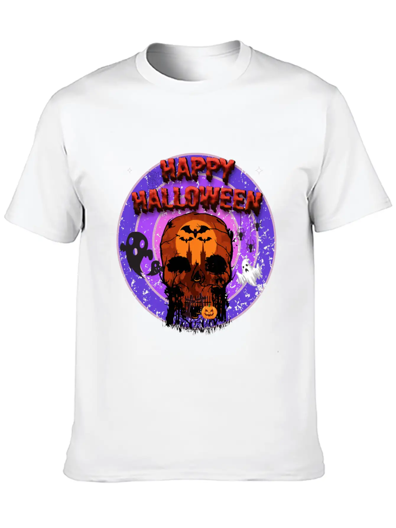 Happy Halloween Unisex Casual T-Shirt – Clean Design For Daily Comfort