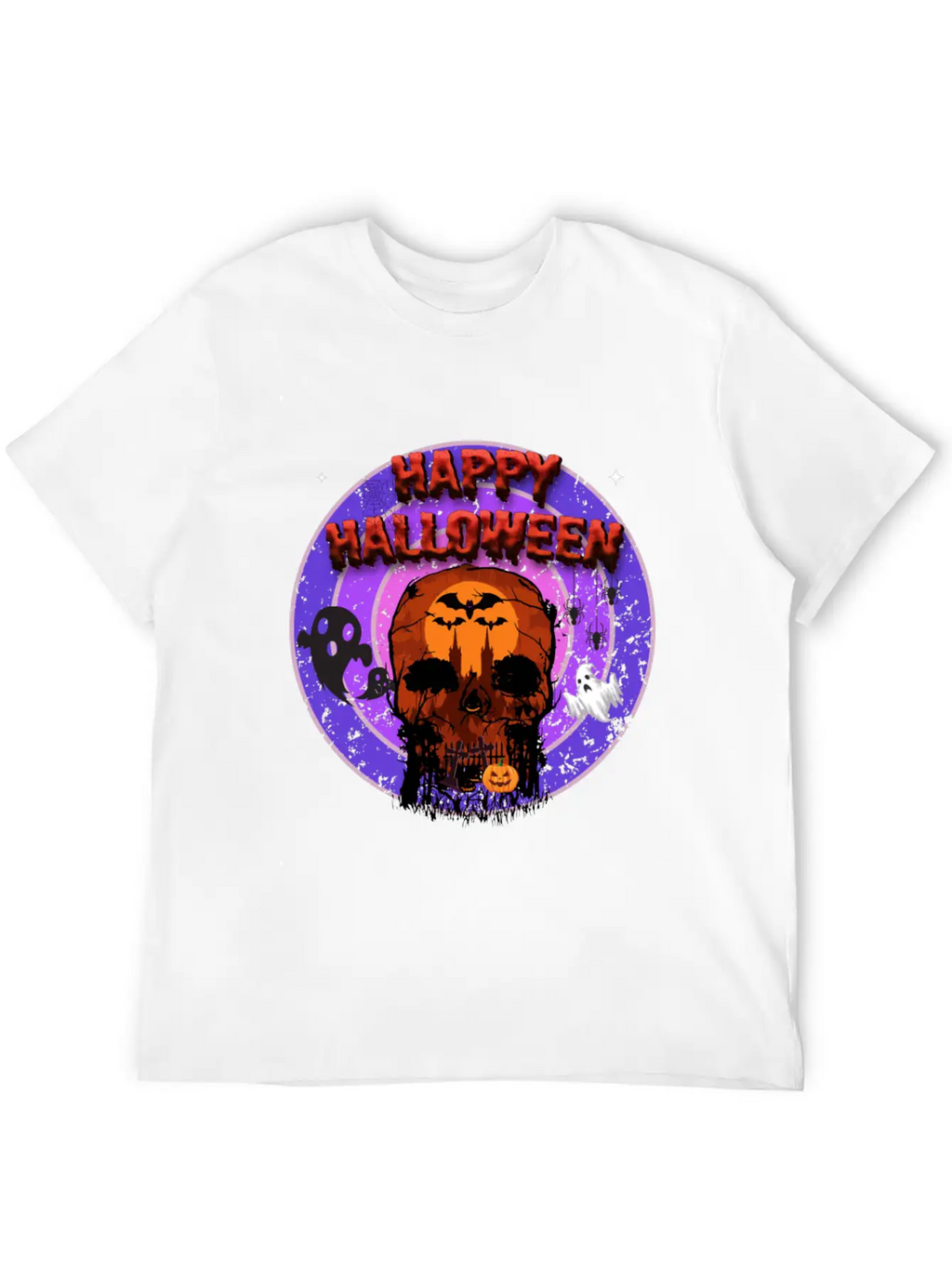 Happy Halloween Unisex Casual T-Shirt – Clean Design For Daily Comfort