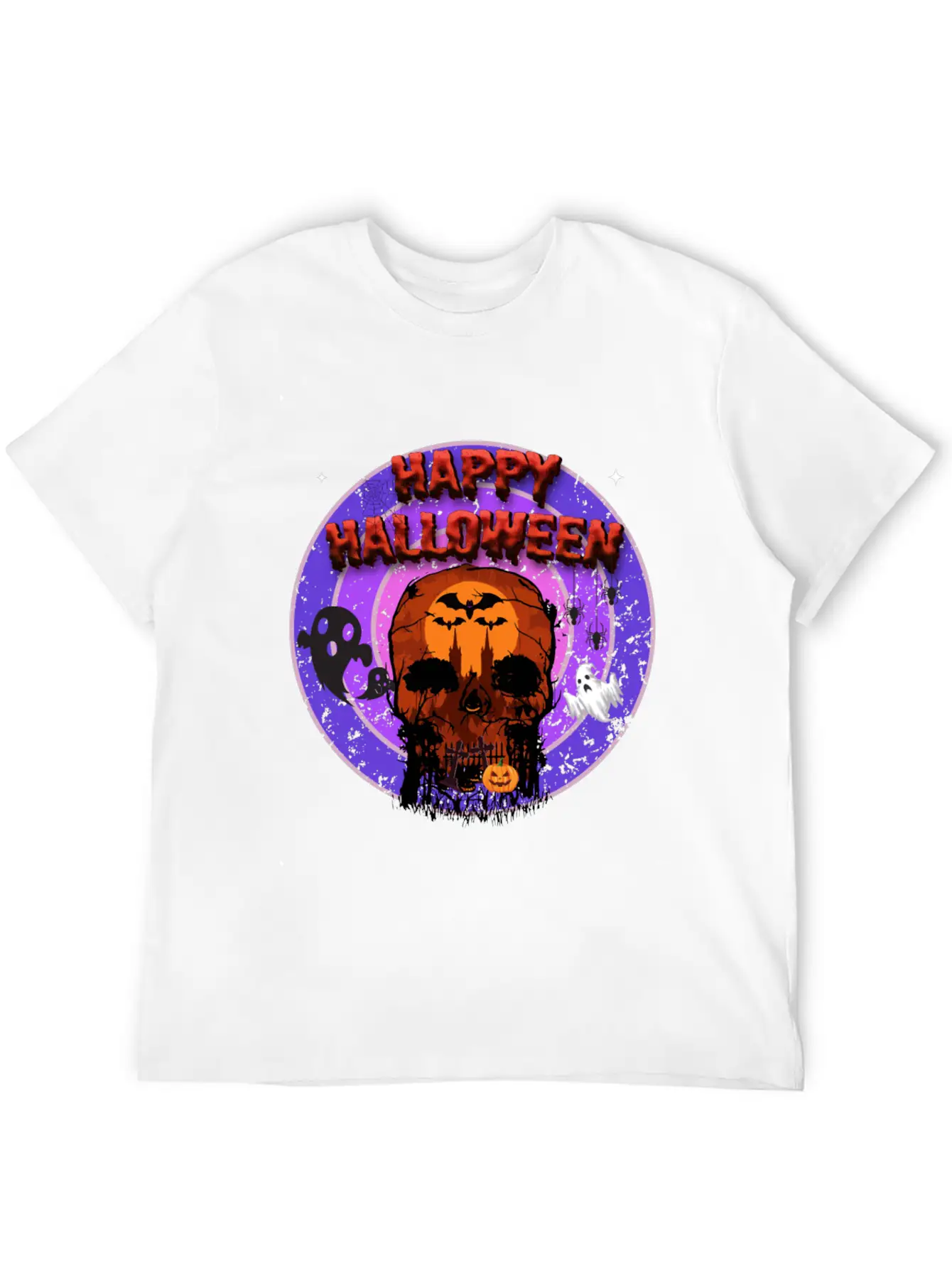 Happy Halloween Unisex Casual T-Shirt – Clean Design For Daily Comfort