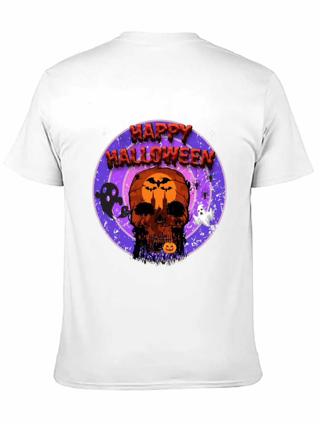 Happy Halloween Unisex Casual T-Shirt – Clean Design For Daily Comfort