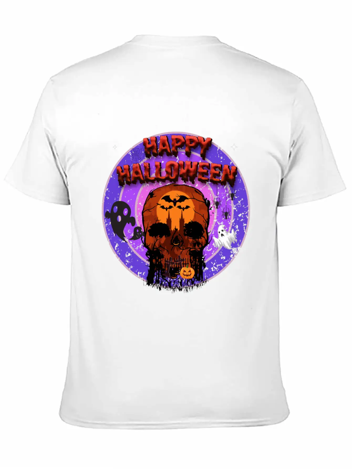 Happy Halloween Unisex Casual T-Shirt – Clean Design For Daily Comfort