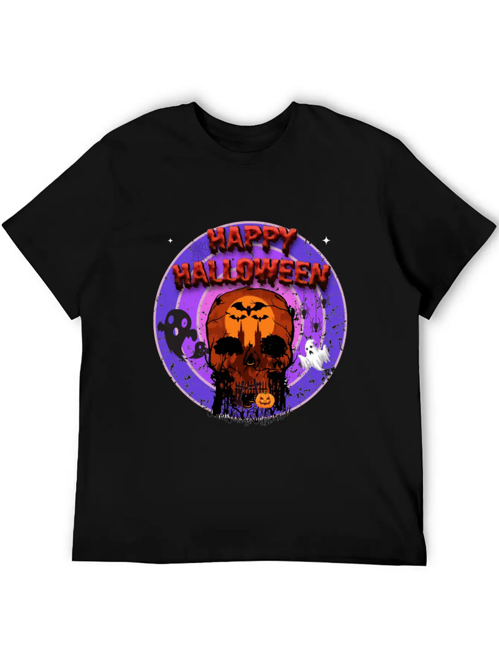 Happy Halloween Unisex Casual T-Shirt – Clean Design For Daily Comfort