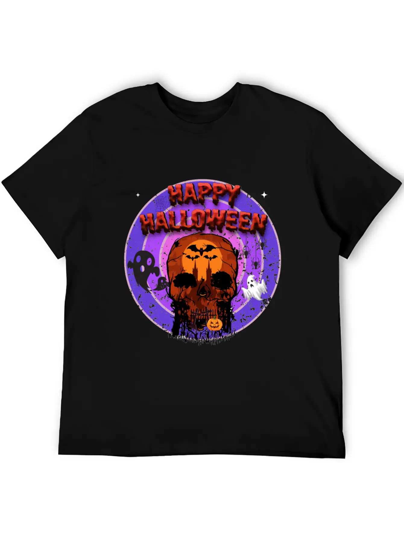 Happy Halloween Unisex Casual T-Shirt – Clean Design For Daily Comfort