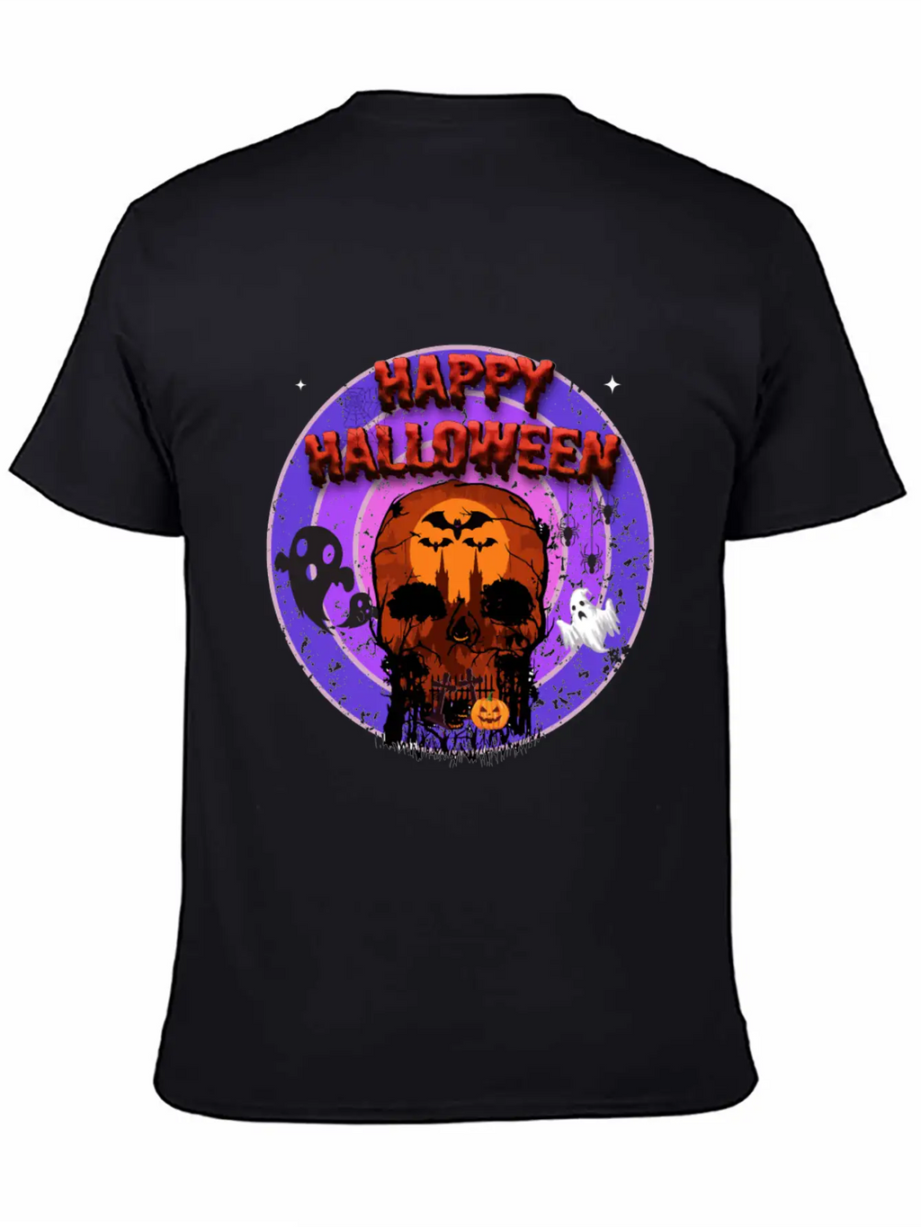 Happy Halloween Unisex Casual T-Shirt – Clean Design For Daily Comfort