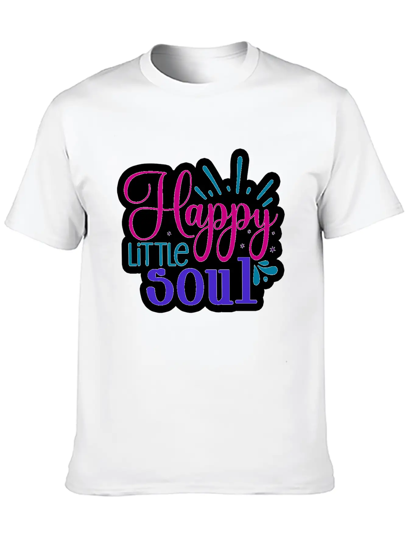 Happy Little Soul Casual Graphic T-Shirt – Simple And Comfortable Daily Wear