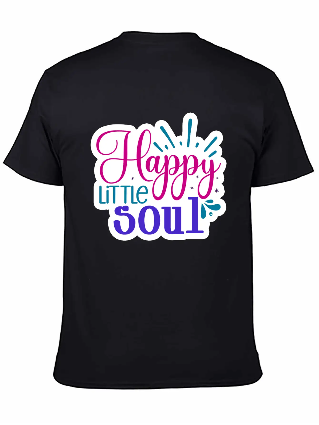 Happy Little Soul Casual Graphic T-Shirt – Simple And Comfortable Daily Wear