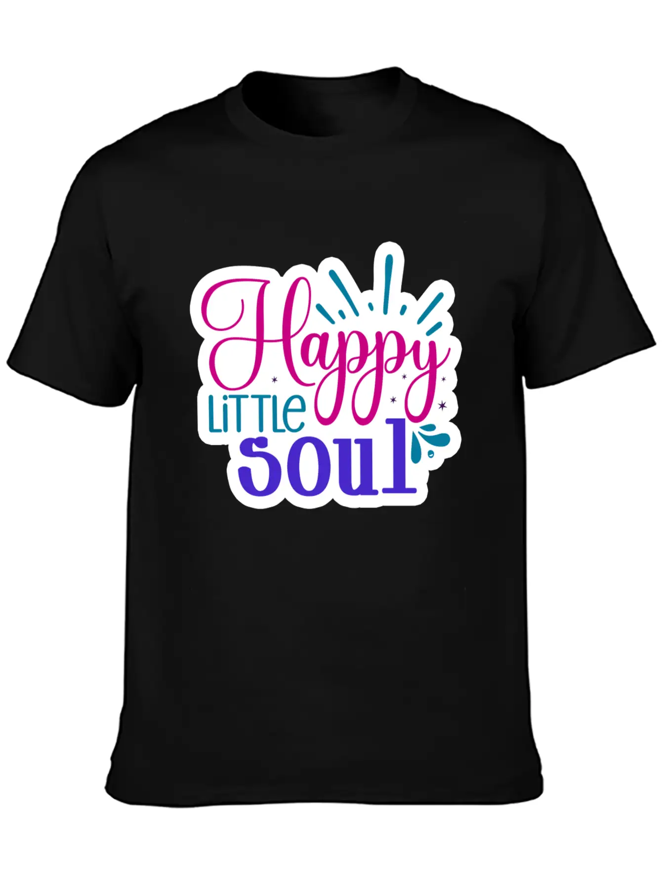 Happy Little Soul Casual Graphic T-Shirt – Simple And Comfortable Daily Wear