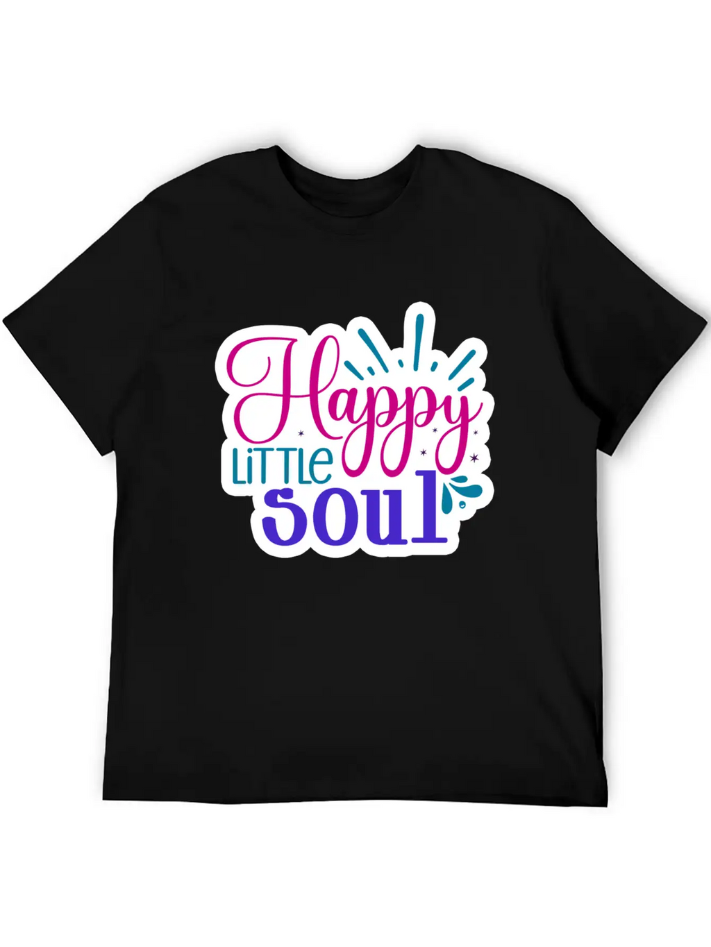 Happy Little Soul Casual Graphic T-Shirt – Simple And Comfortable Daily Wear