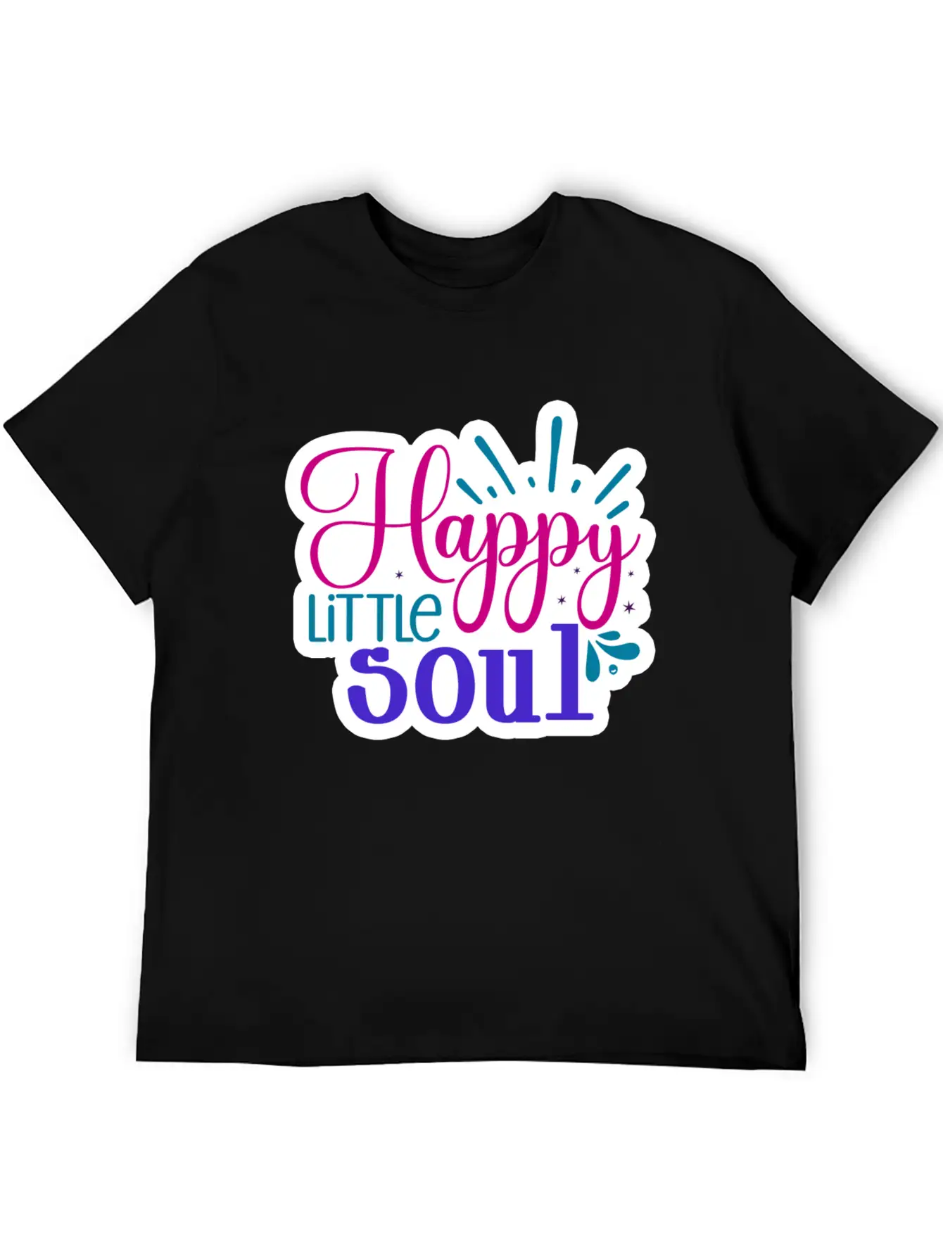 Happy Little Soul Casual Graphic T-Shirt – Simple And Comfortable Daily Wear