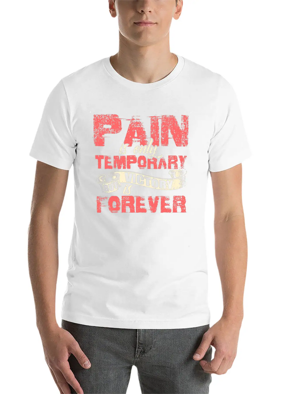 Happy Luck Positive Motivation Love Freedom Gift Stylish Everyday T-Shirt – Unisex Basic Cotton Tee