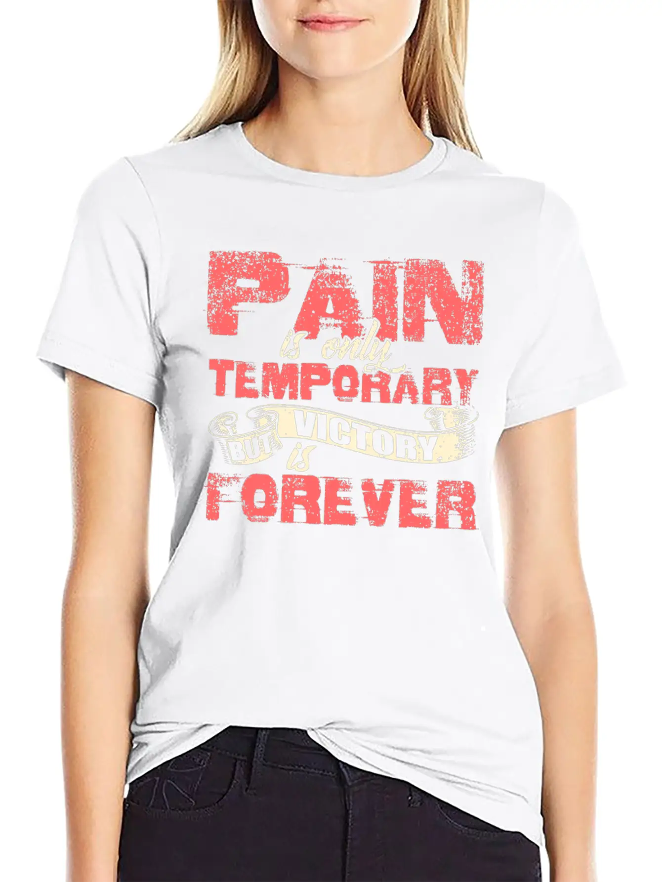 Happy Luck Positive Motivation Love Freedom Gift Stylish Everyday T-Shirt – Unisex Basic Cotton Tee