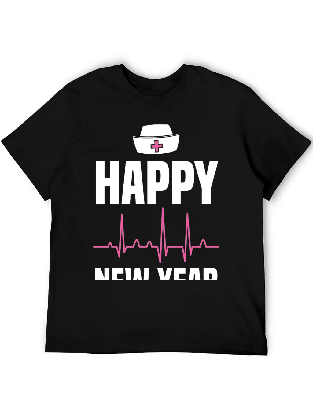Happy New Year Nurse Crew Holiday Gift Unisex Short Sleeve Soft Cotton T-Shirt – Casual Everyday Wear