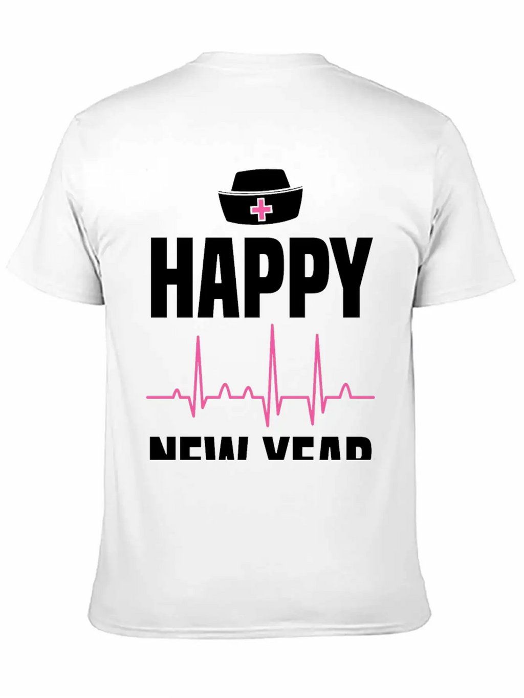 Happy New Year Nurse Crew Holiday Gift Unisex Short Sleeve Soft Cotton T-Shirt – Casual Everyday Wear