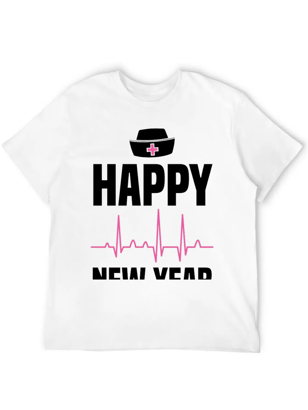 Happy New Year Nurse Crew Holiday Gift Unisex Short Sleeve Soft Cotton T-Shirt – Casual Everyday Wear