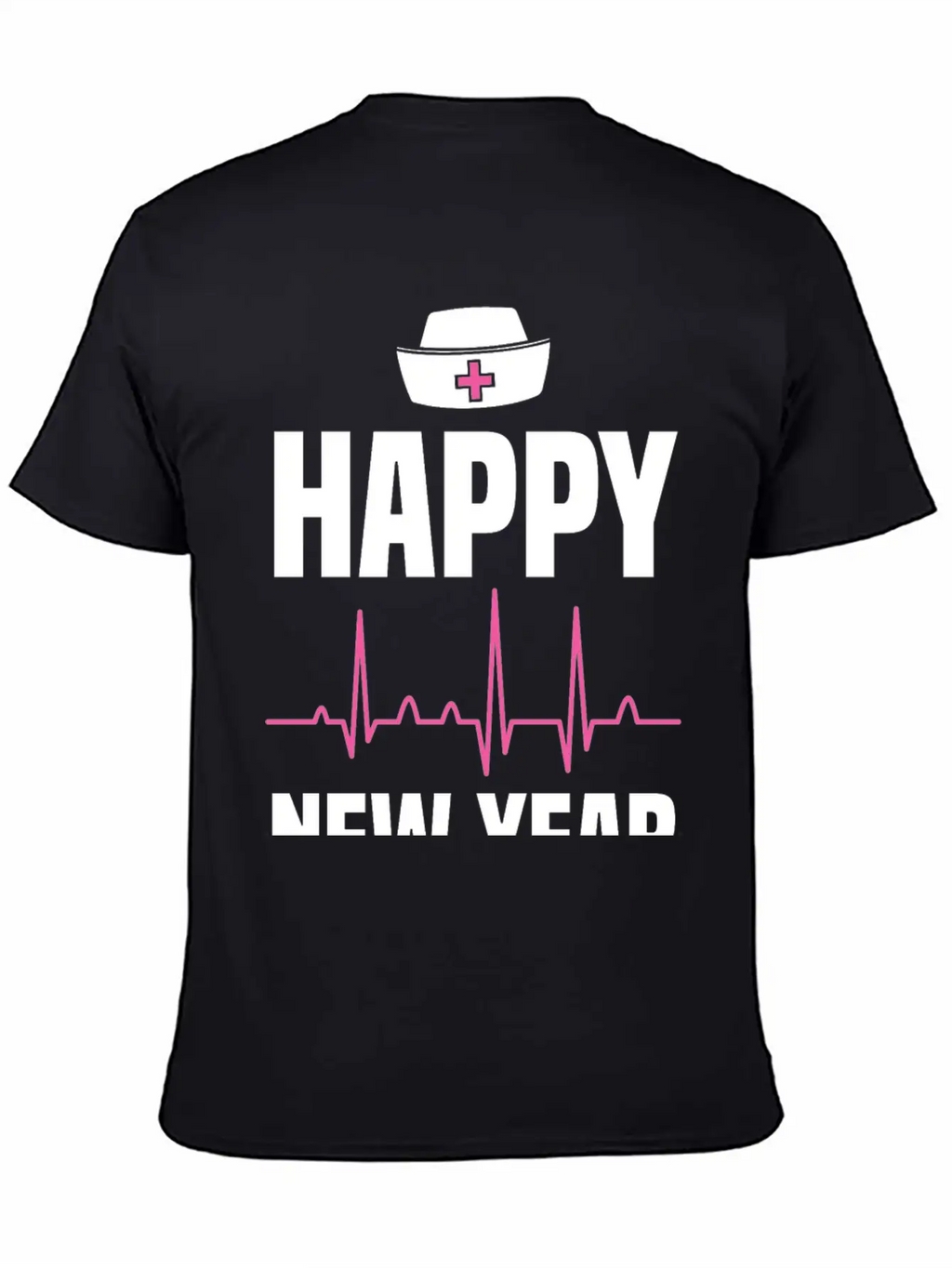 Happy New Year Nurse Crew Holiday Gift Unisex Short Sleeve Soft Cotton T-Shirt – Casual Everyday Wear
