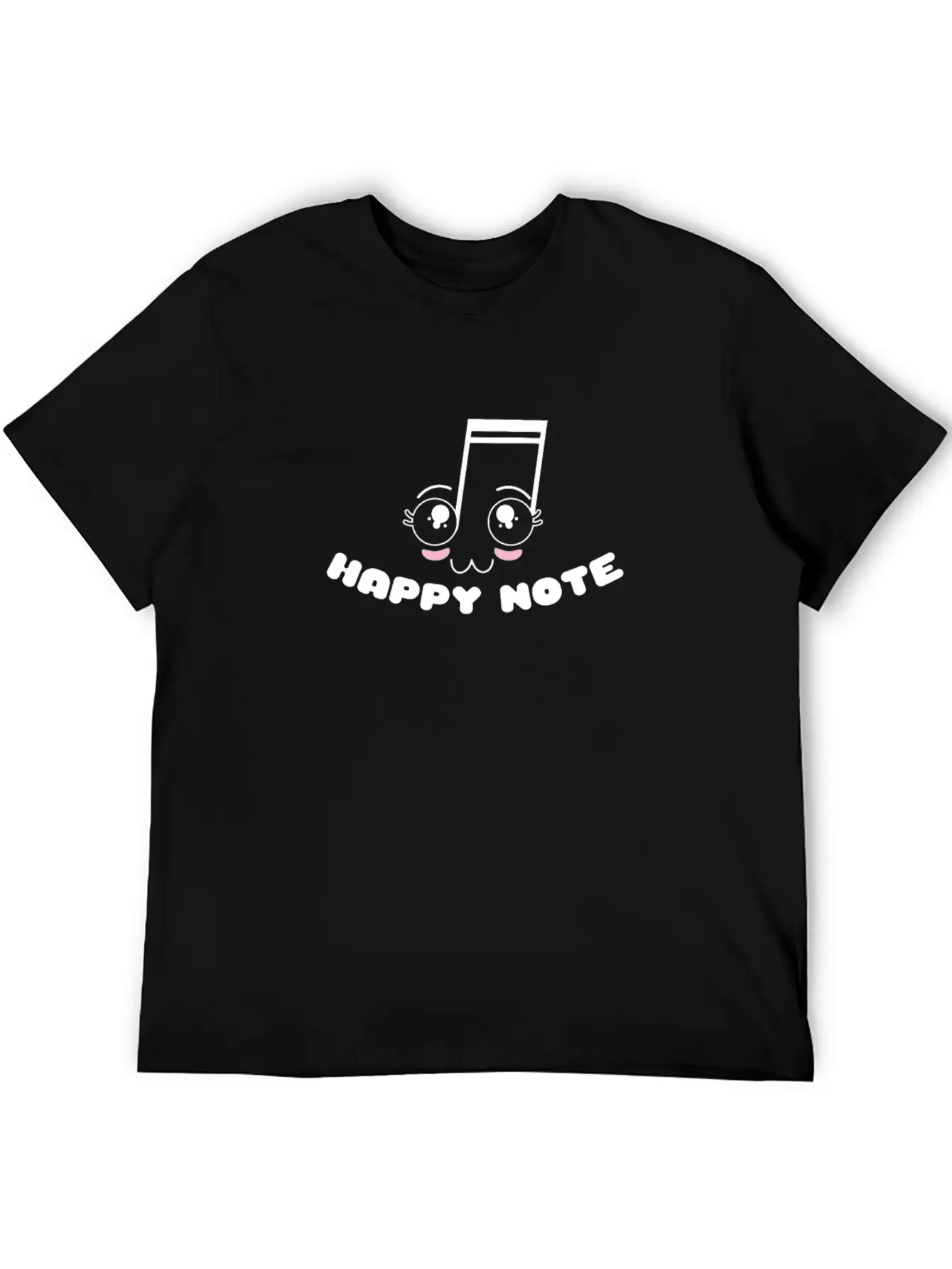 Happy Note - Fun Musical Musician Gift Unisex Casual T-Shirt – Clean Design For Daily Comfort