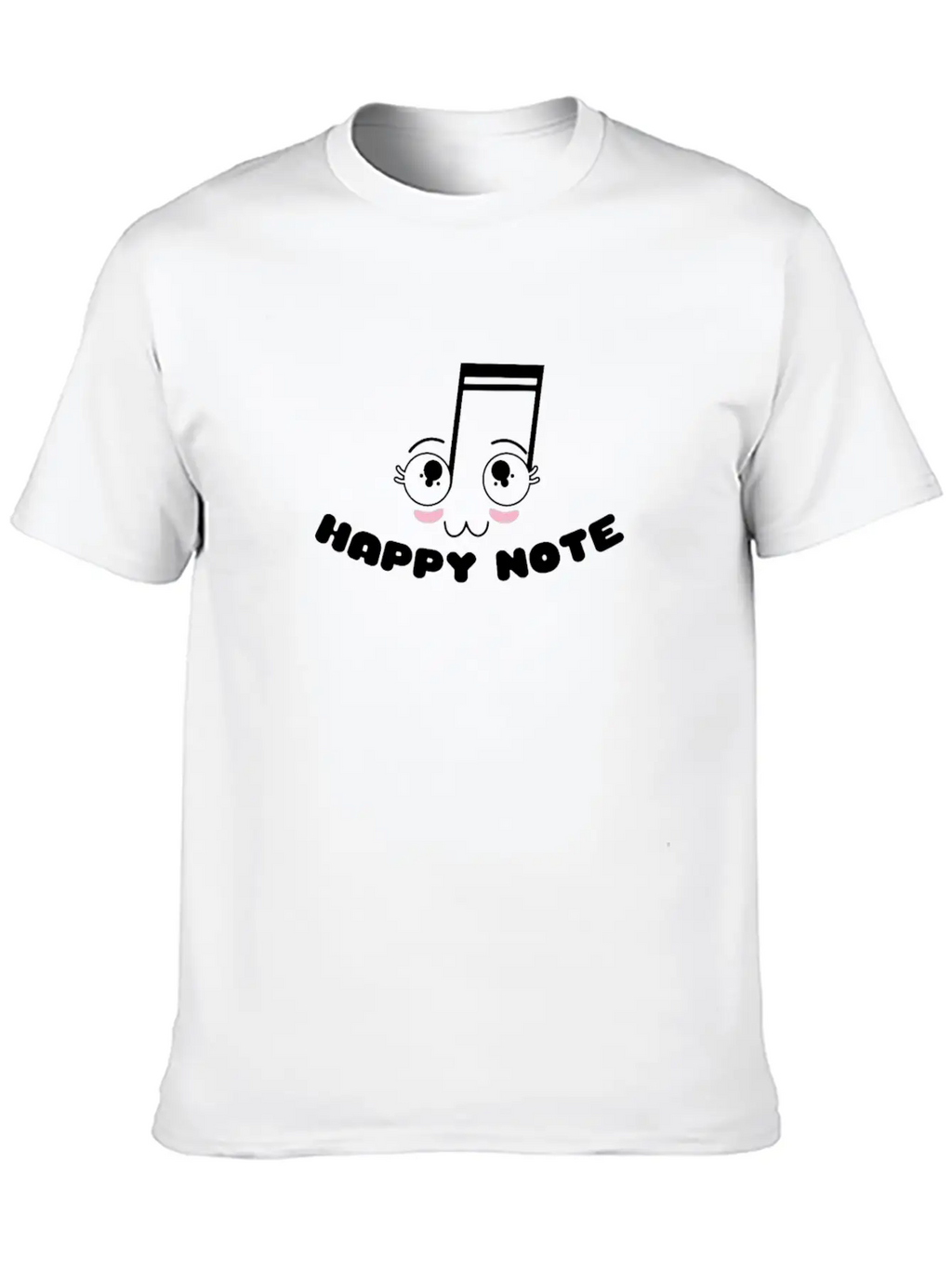 Happy Note - Fun Musical Musician Gift Unisex Casual T-Shirt – Clean Design For Daily Comfort