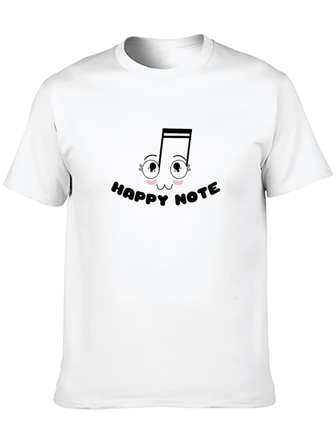 Happy Note - Fun Musical Musician Gift Unisex Casual T-Shirt – Clean Design For Daily Comfort