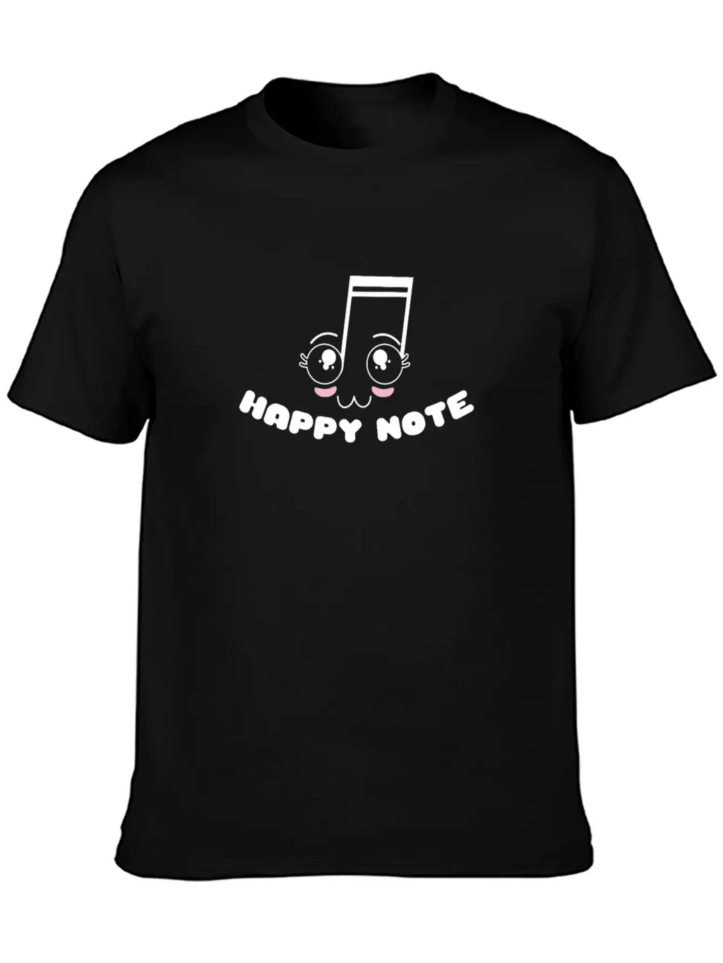 Happy Note - Fun Musical Musician Gift Unisex Casual T-Shirt – Clean Design For Daily Comfort
