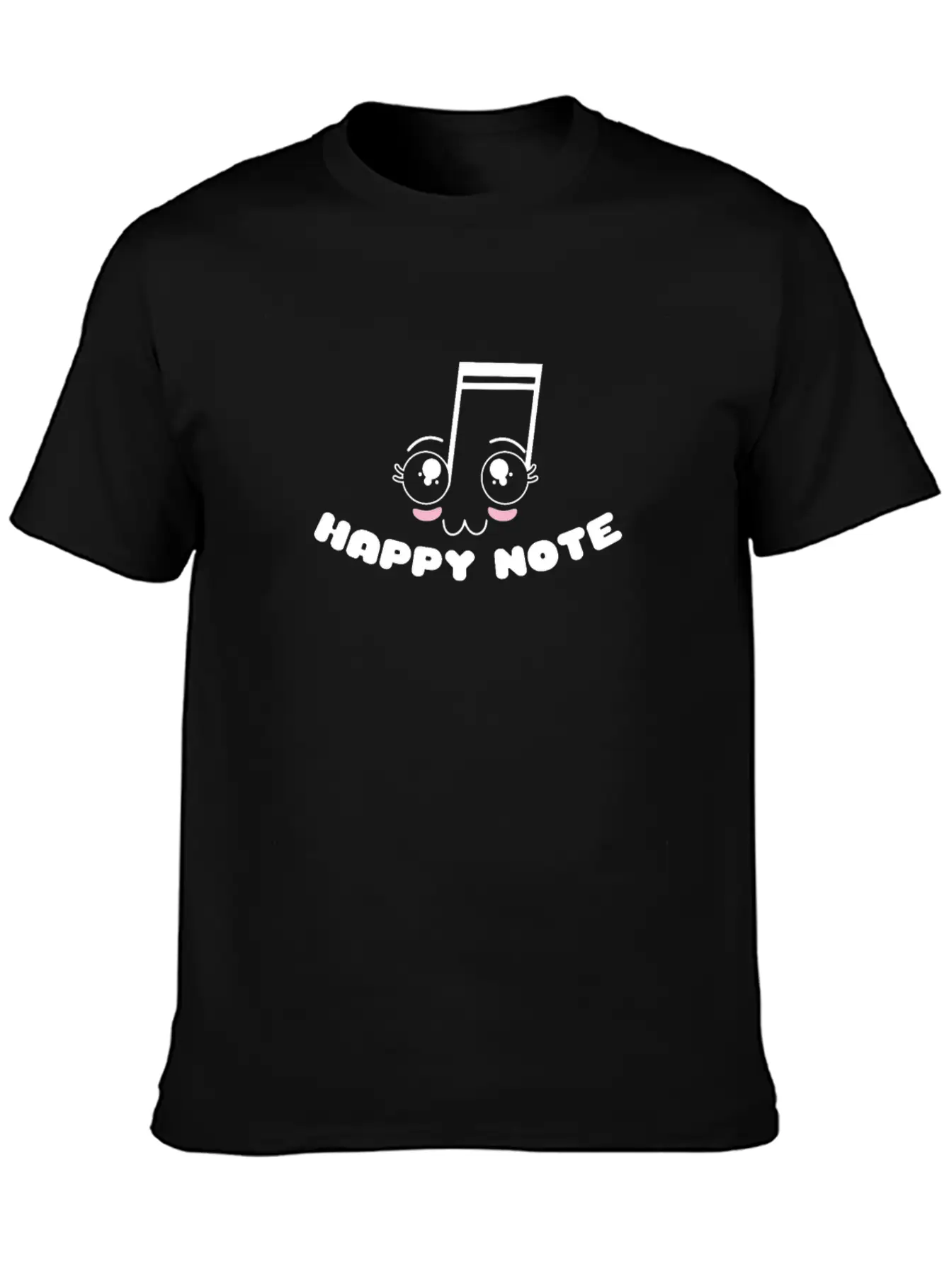 Happy Note - Fun Musical Musician Gift Unisex Casual T-Shirt – Clean Design For Daily Comfort