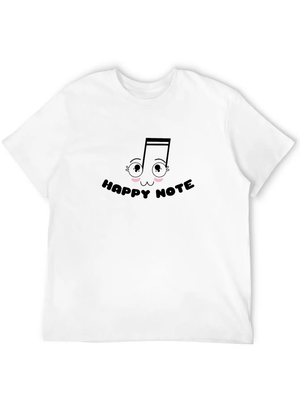 Happy Note - Fun Musical Musician Gift Unisex Casual T-Shirt – Clean Design For Daily Comfort