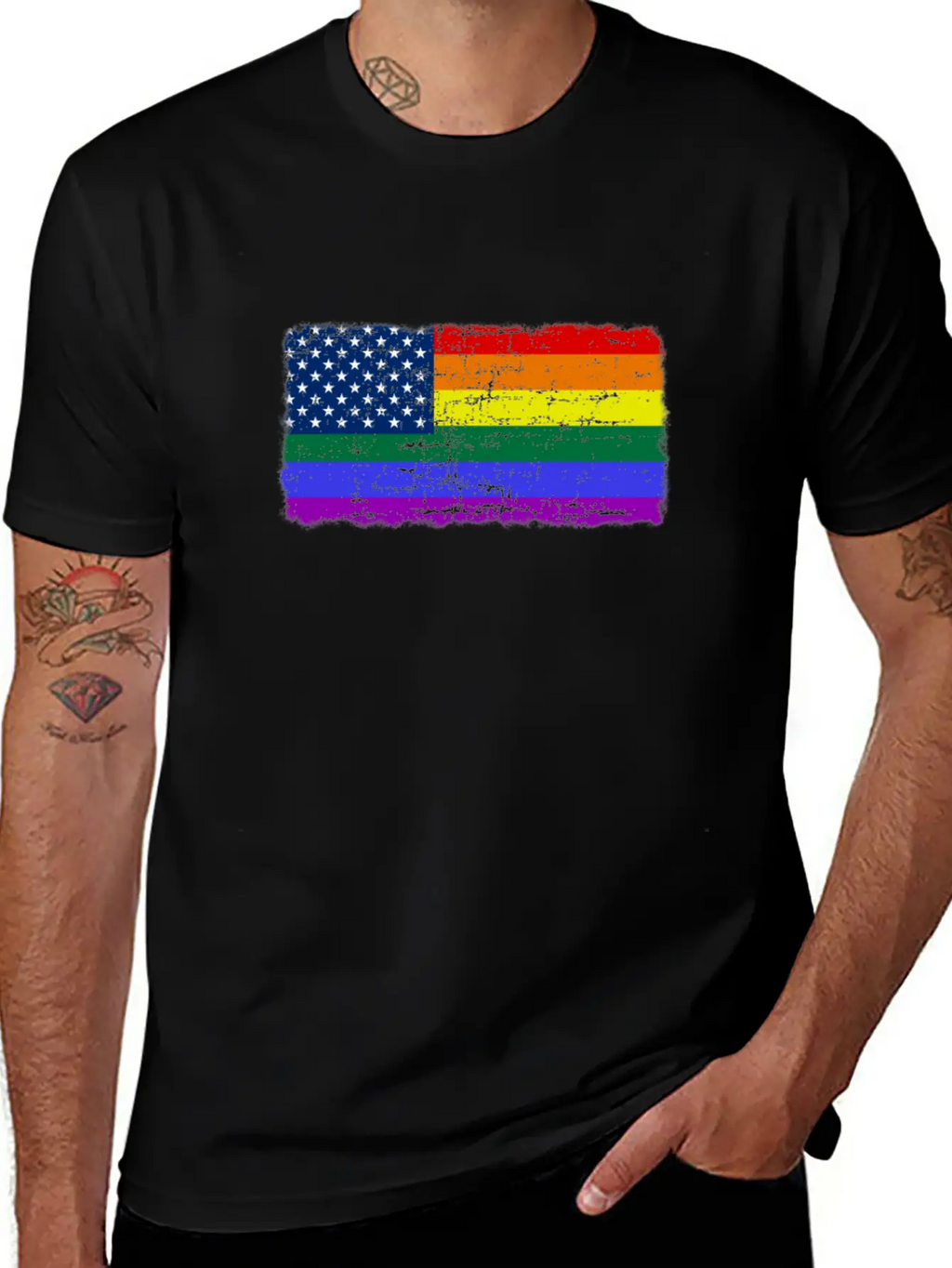 Happy Pride Month Gay Pride LGBTQI+ Rainbow Flag Unisex Casual T-Shirt – Clean Design For Daily Comfort