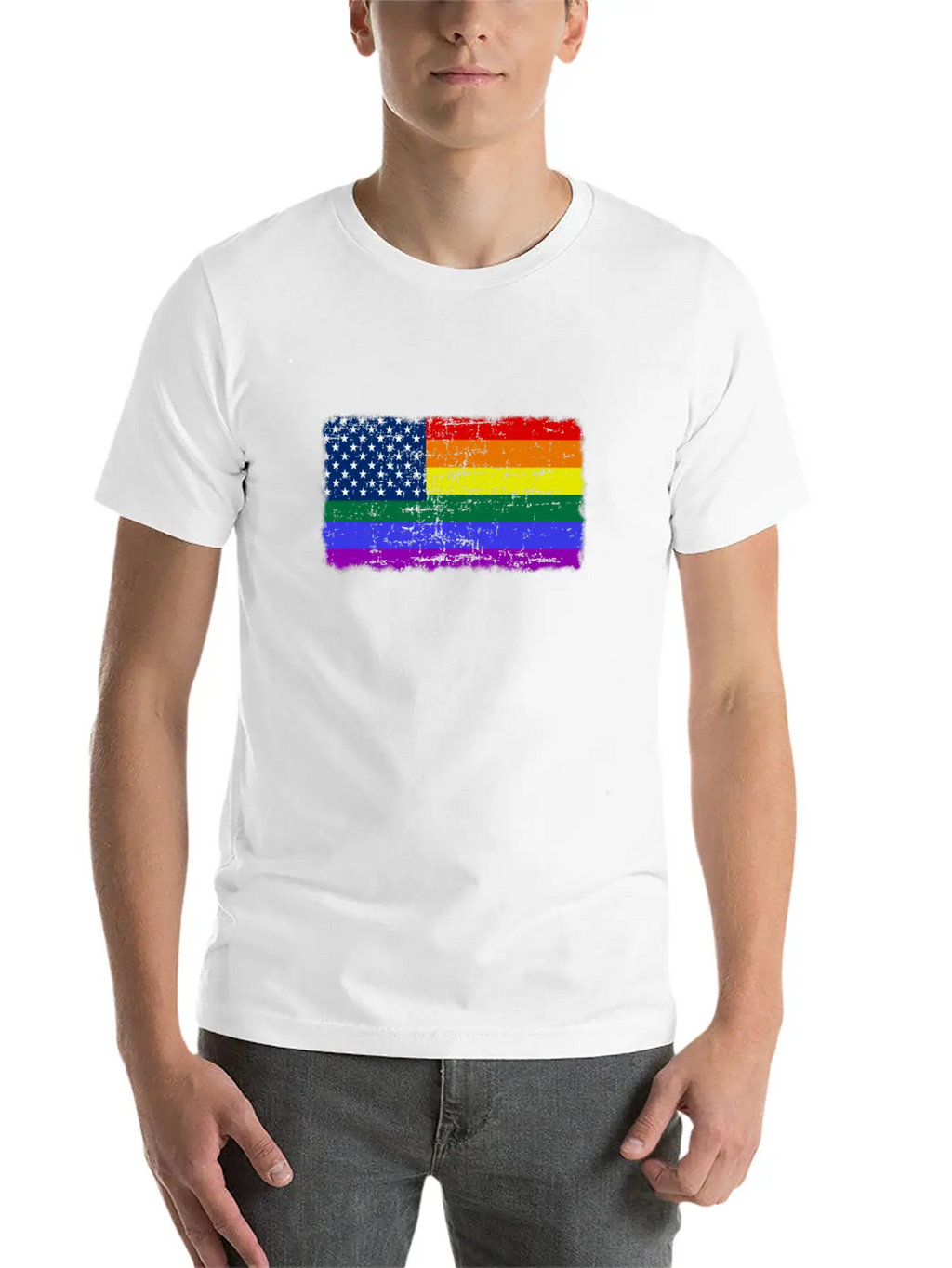 Happy Pride Month Gay Pride LGBTQI+ Rainbow Flag Unisex Casual T-Shirt – Clean Design For Daily Comfort