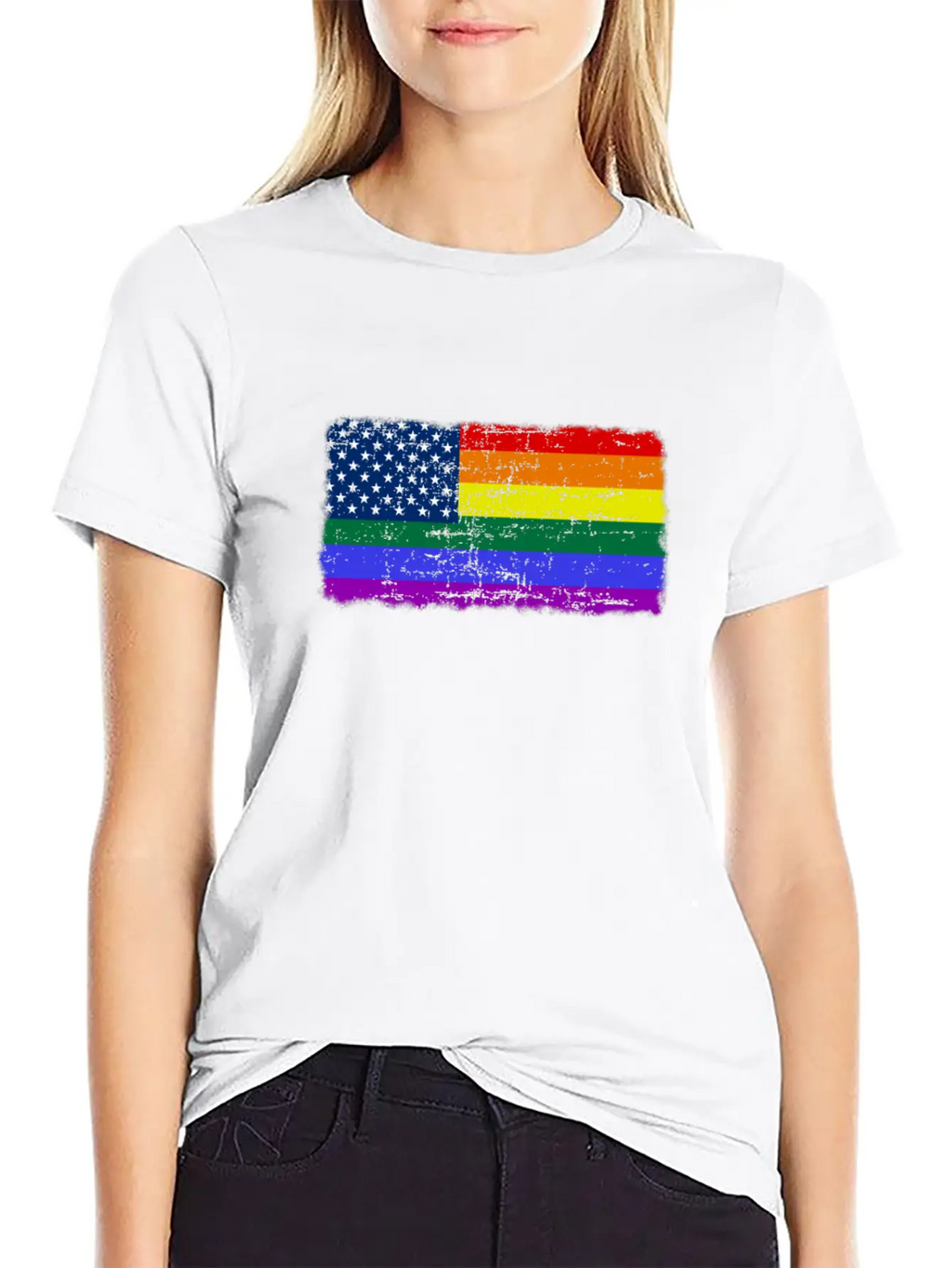 Happy Pride Month Gay Pride LGBTQI+ Rainbow Flag Unisex Casual T-Shirt – Clean Design For Daily Comfort