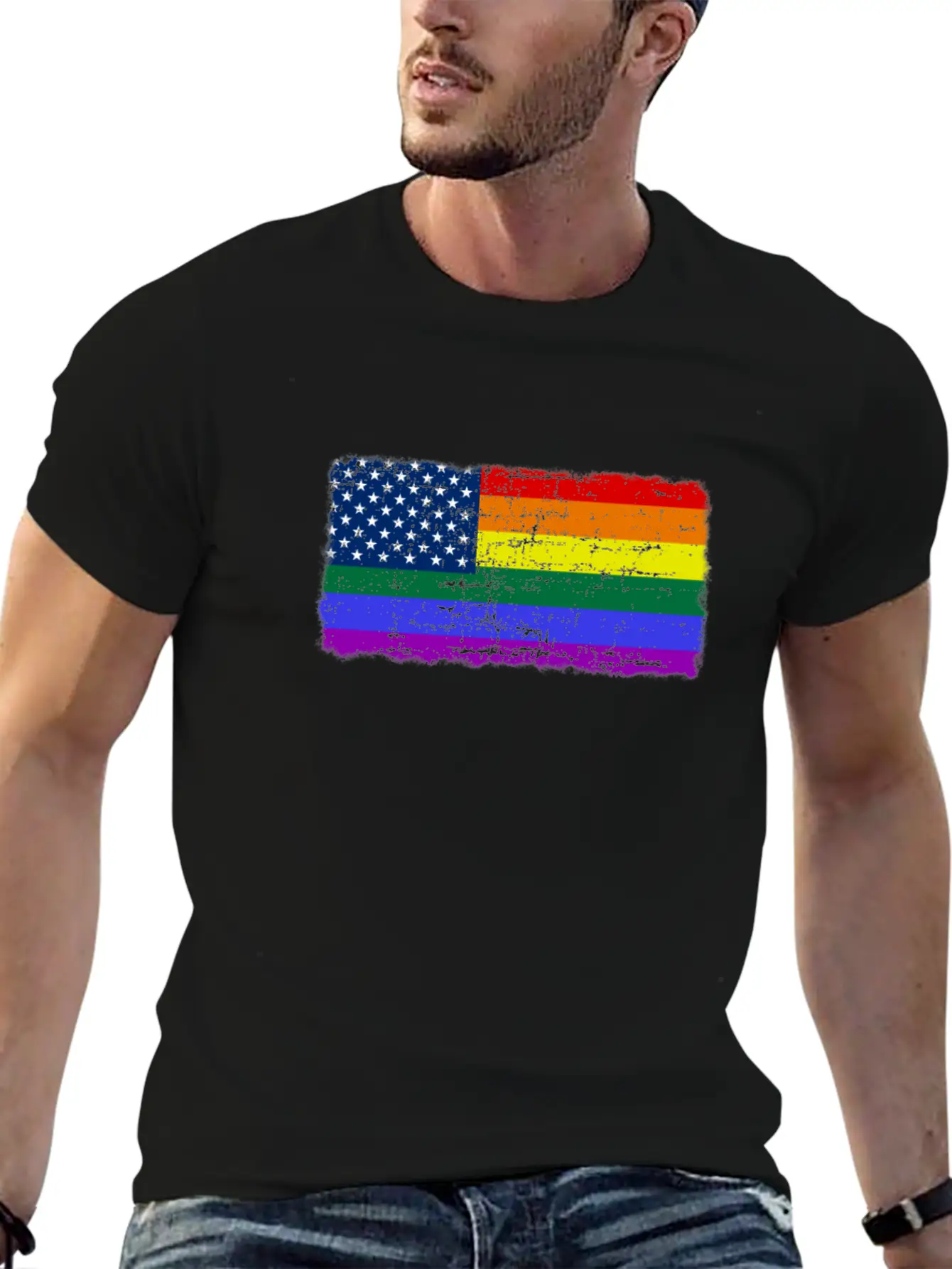 Happy Pride Month Gay Pride LGBTQI+ Rainbow Flag Unisex Casual T-Shirt – Clean Design For Daily Comfort